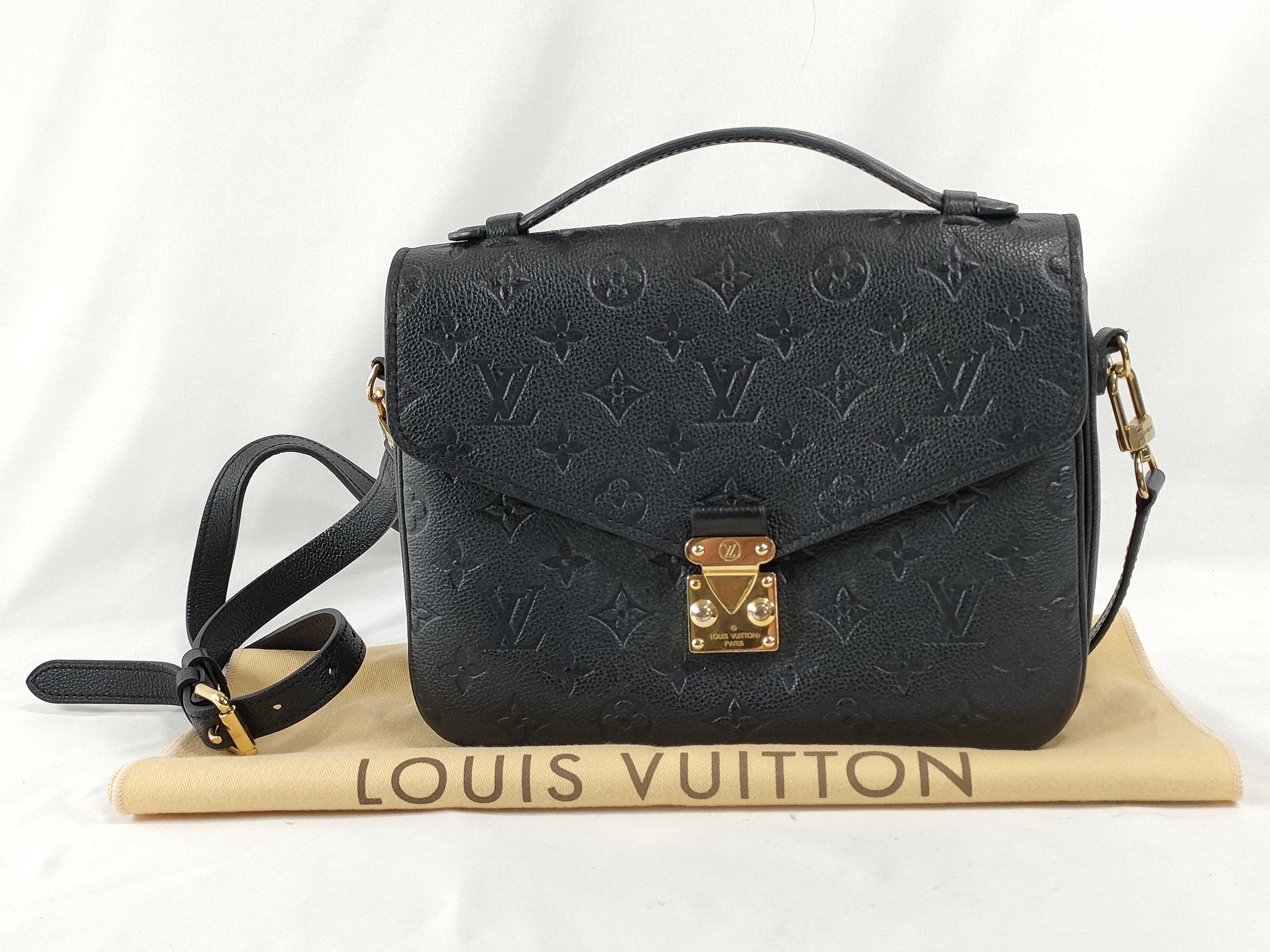 Monogram Empreinte Black Monogram Empreinte Leather Pochette Metis MM Handbag
