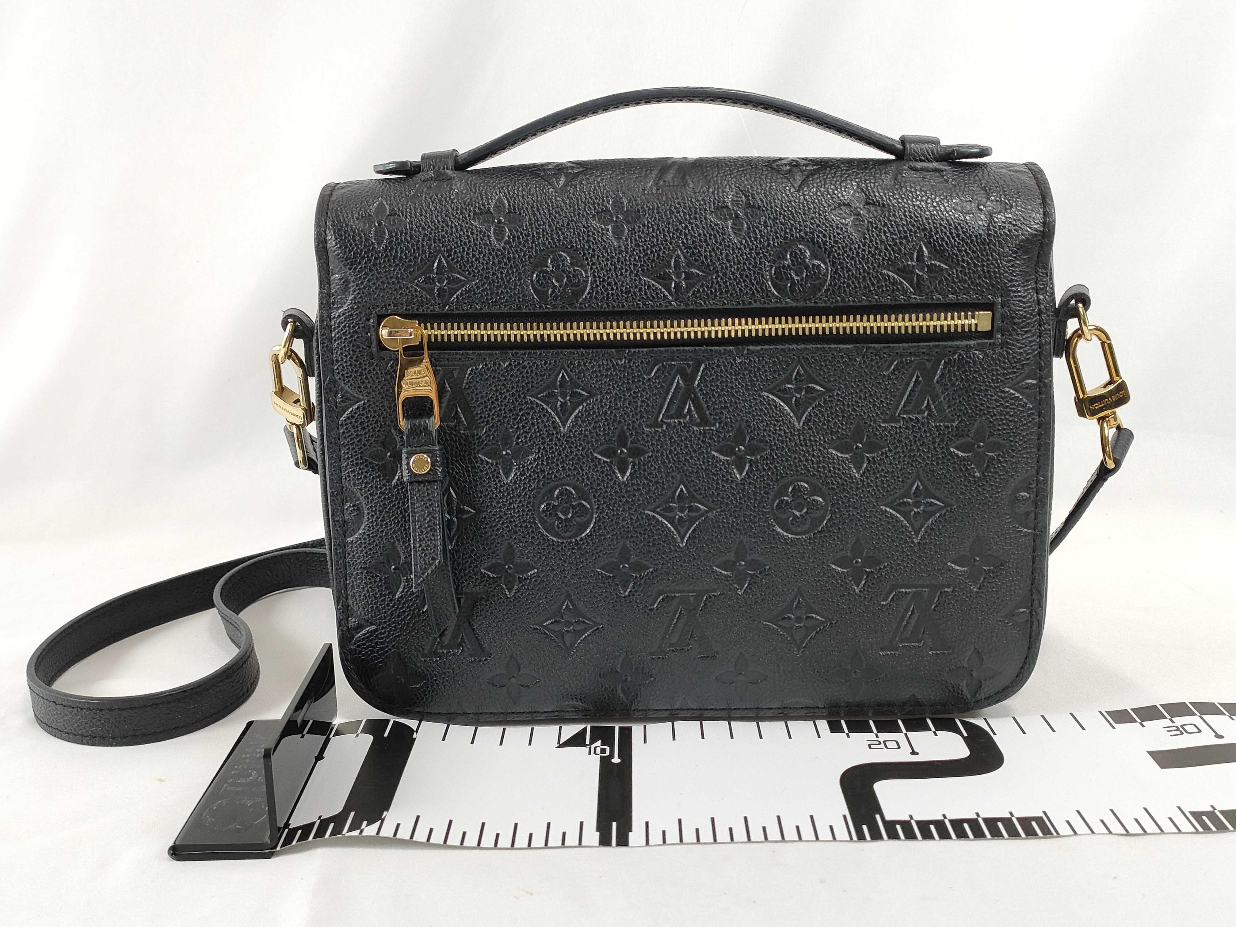 Monogram Empreinte Black Monogram Empreinte Leather Pochette Metis MM Handbag — view 2