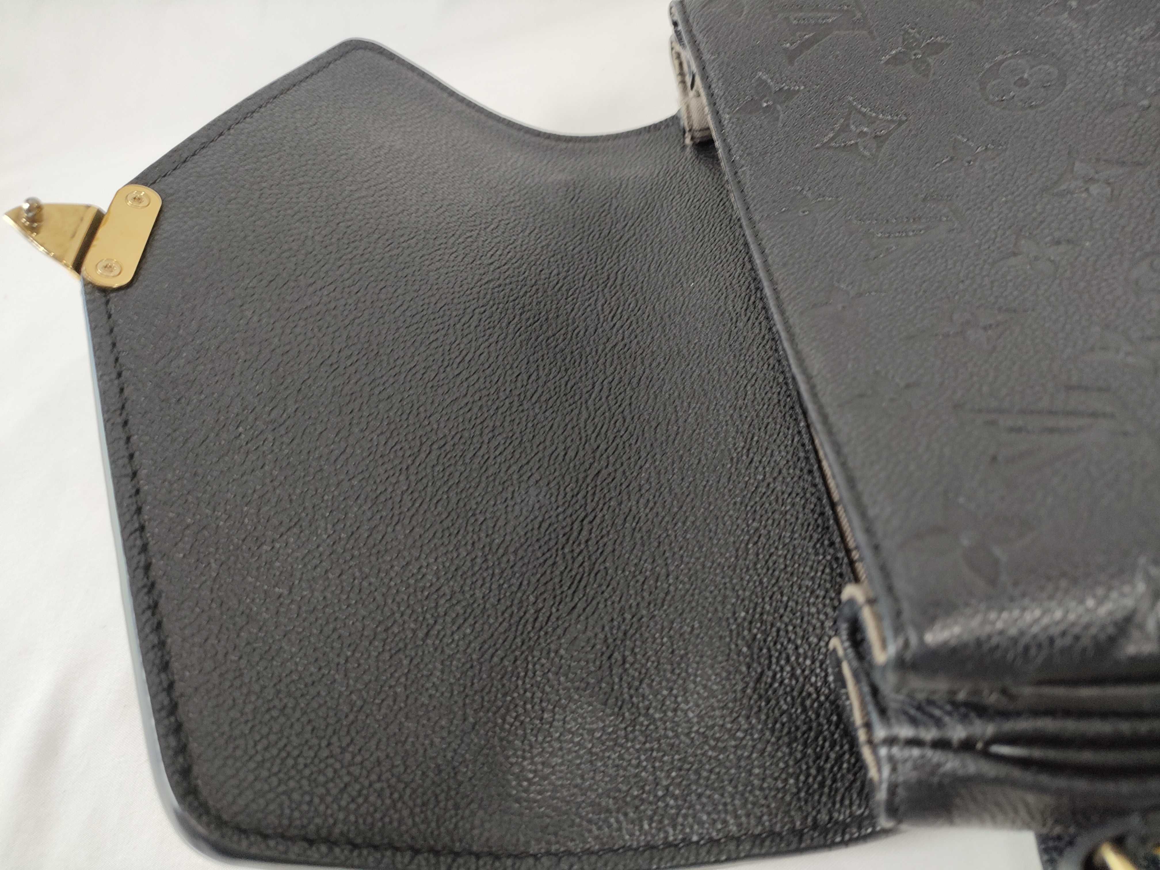 Monogram Empreinte Black Monogram Empreinte Leather Pochette Metis MM Handbag — view 9