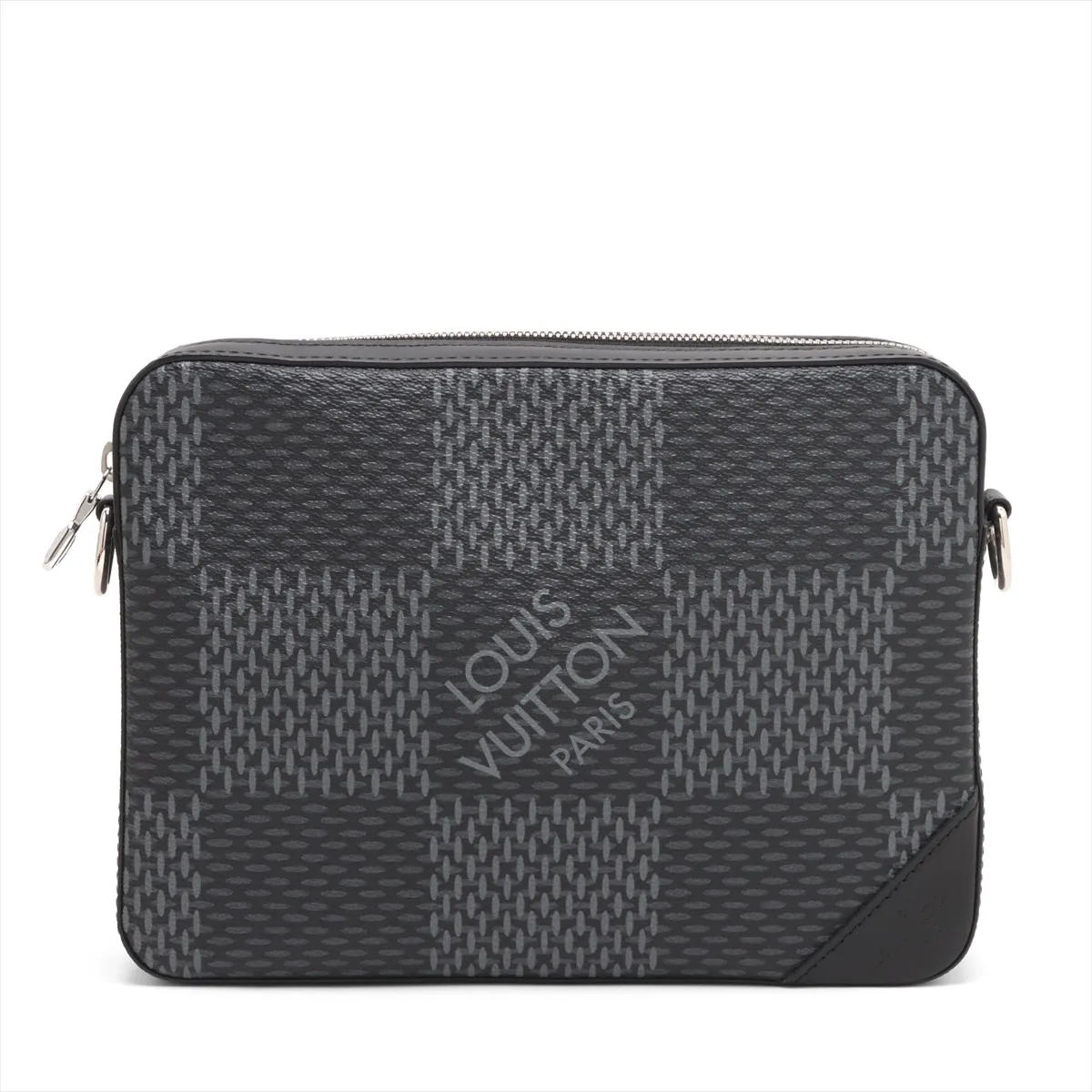 Damier Graphite 3D Trio Messenger N50017 Black RFID reaction available — view 3