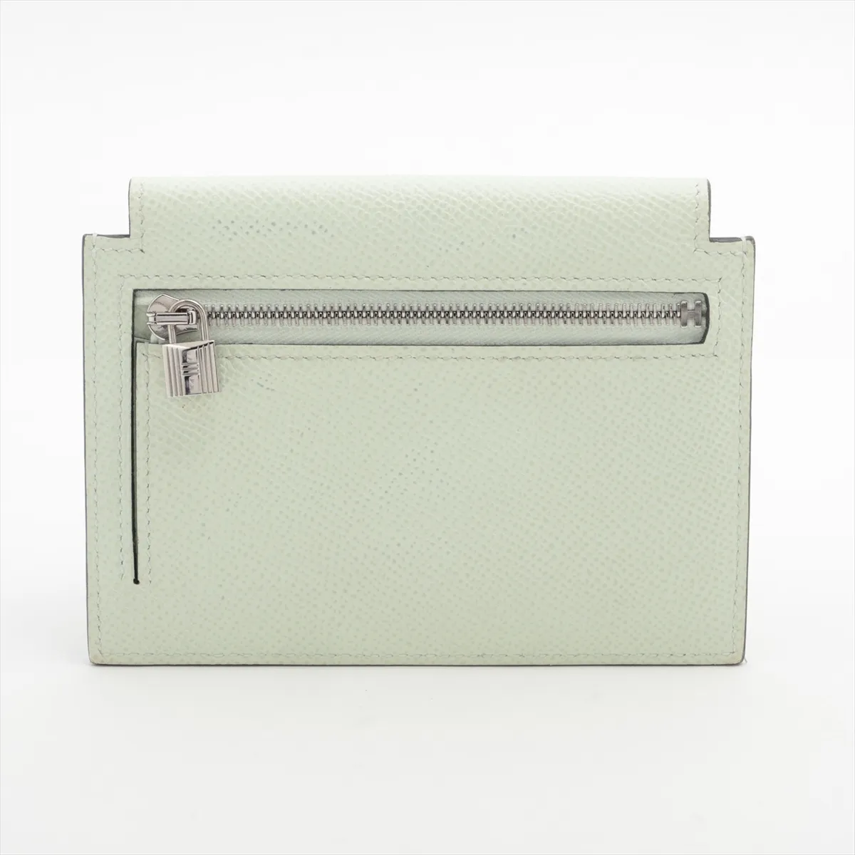 Kelly Pocket Compact Vaux Epson Coin Case Vert Fizz Silver Hardware U:2022 — view 2