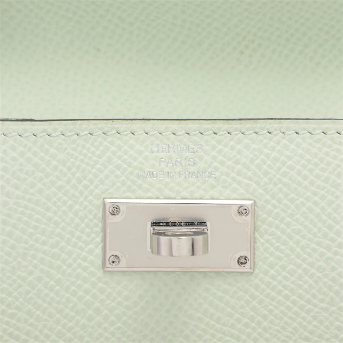 Kelly Pocket Compact Vaux Epson Coin Case Vert Fizz Silver Hardware U:2022 — view 6
