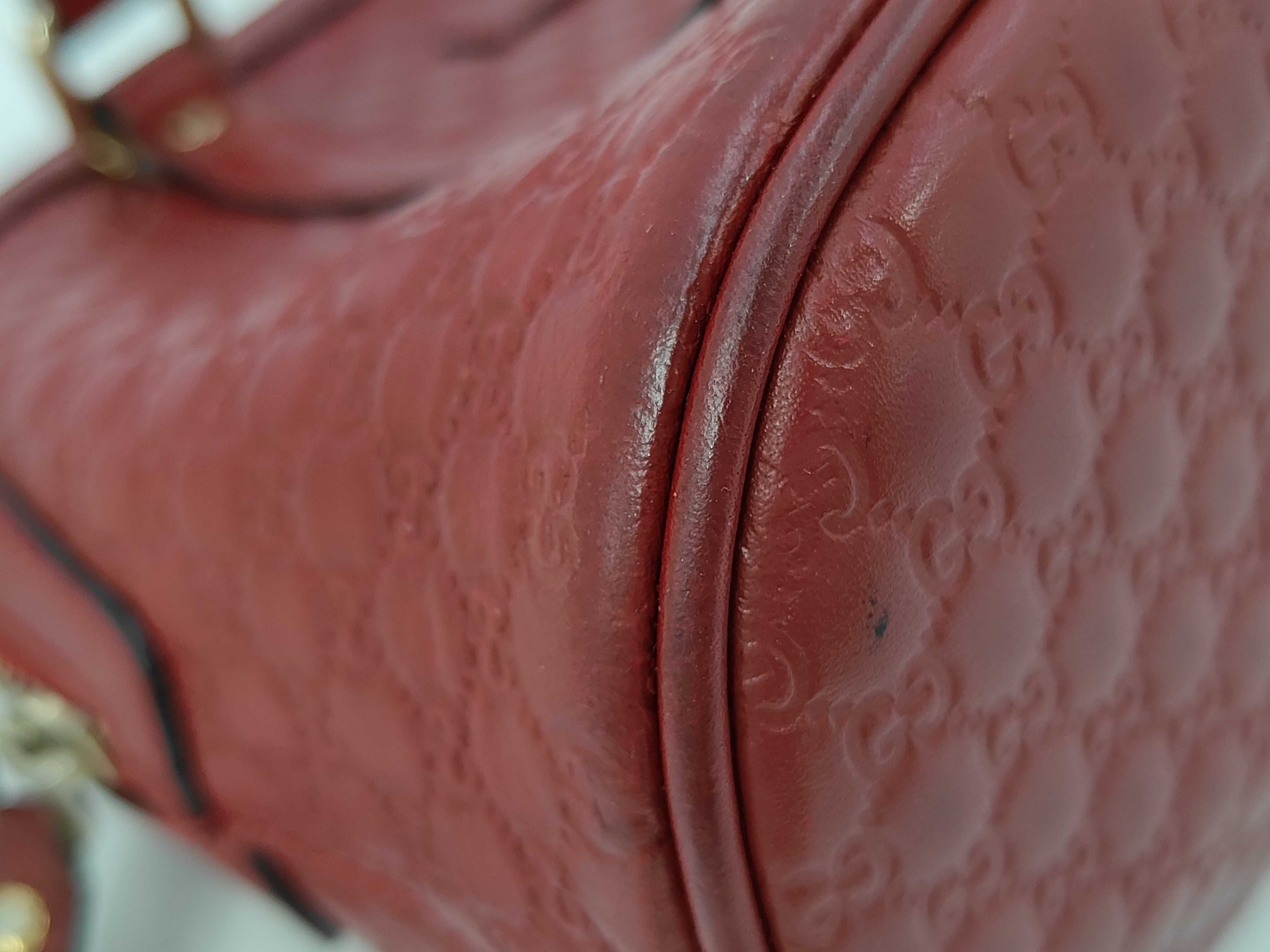 Micro GG 2-Way Red Handbag — view 3
