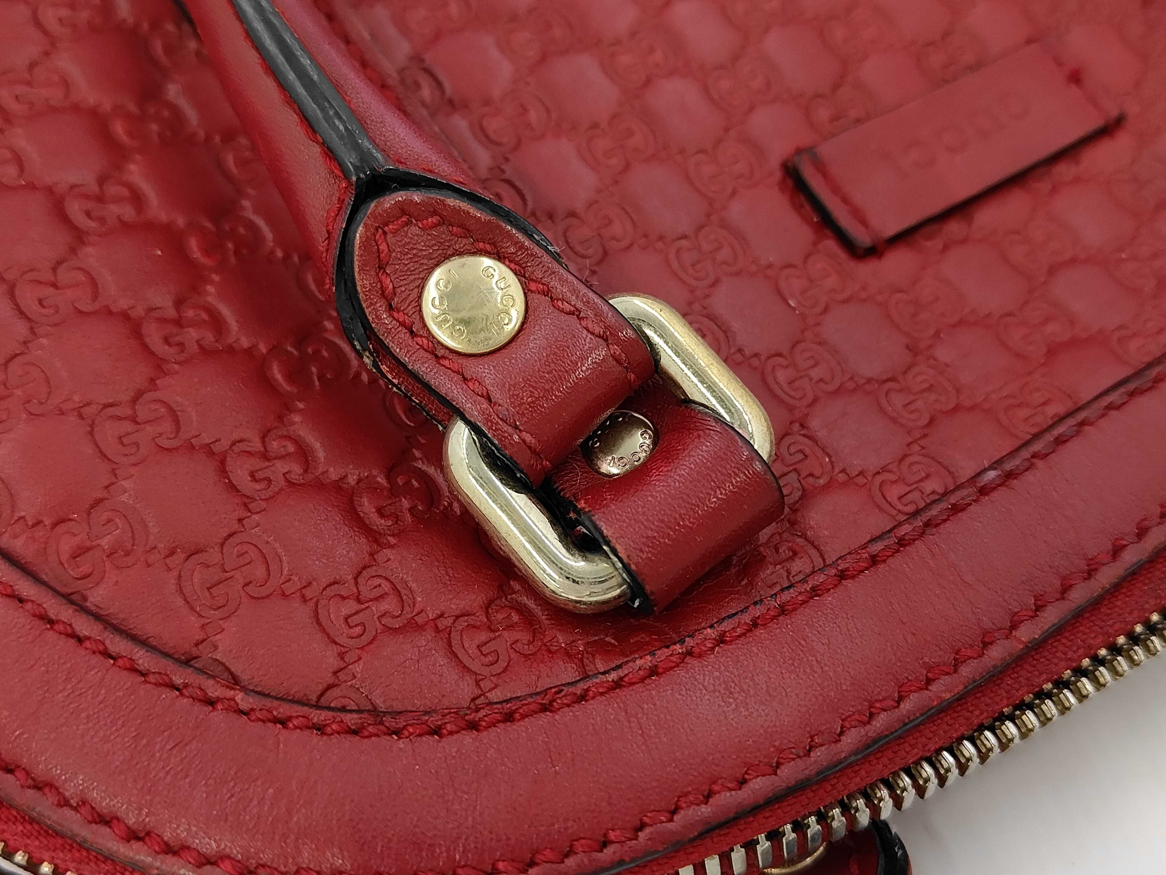 Micro GG 2-Way Red Handbag — view 7