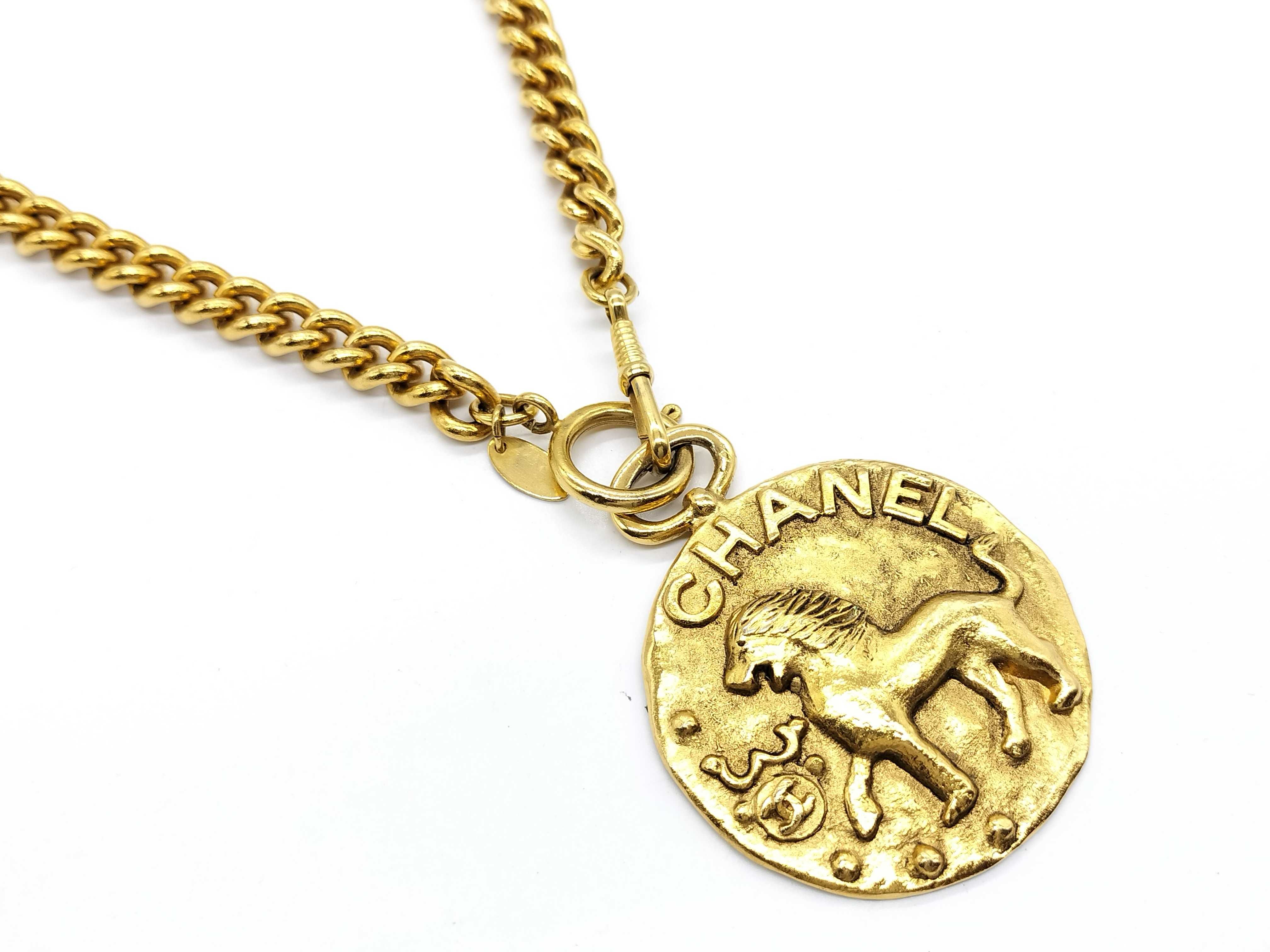 Lion Medal Necklace