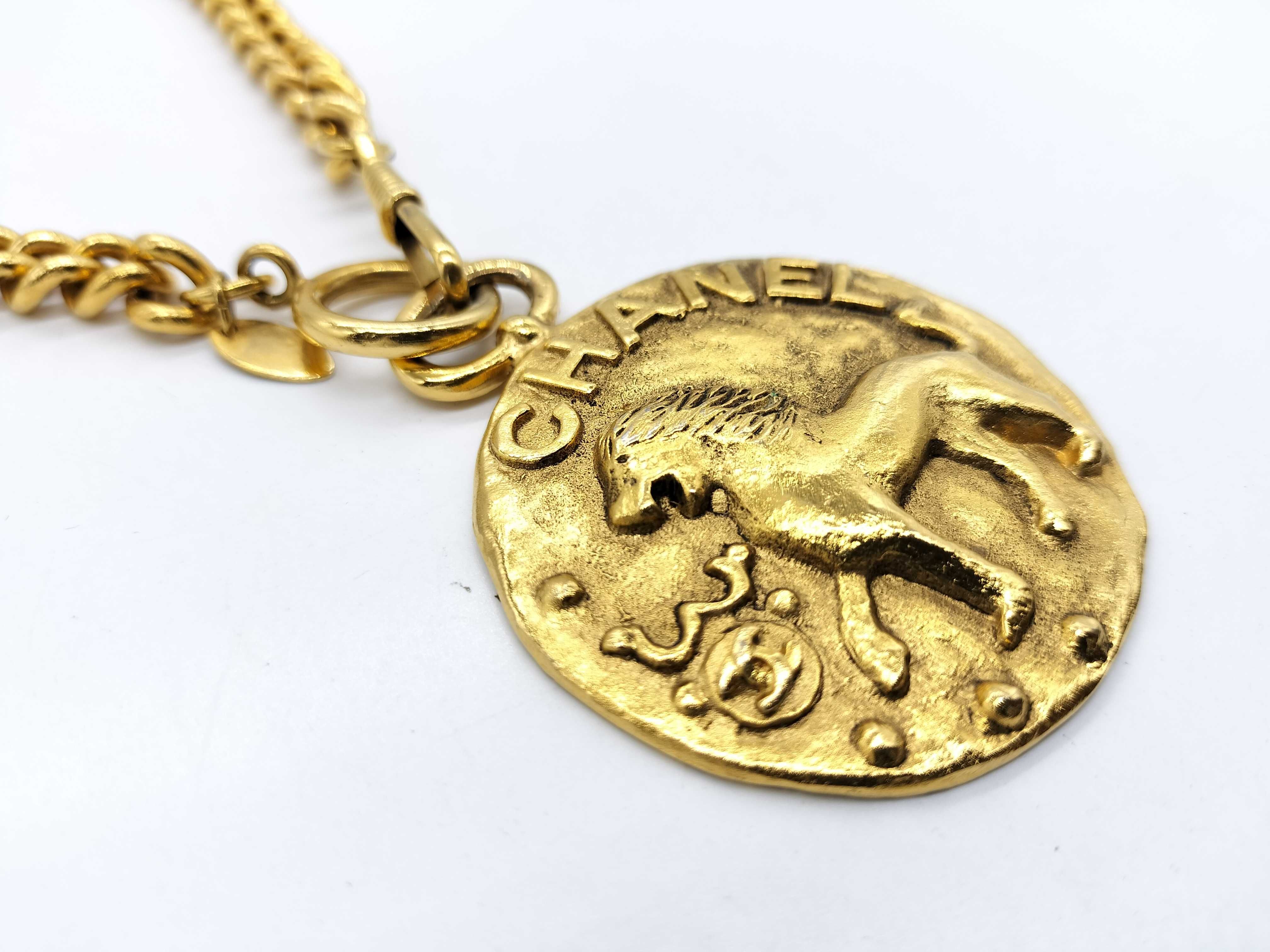 Lion Medal Necklace — view 3