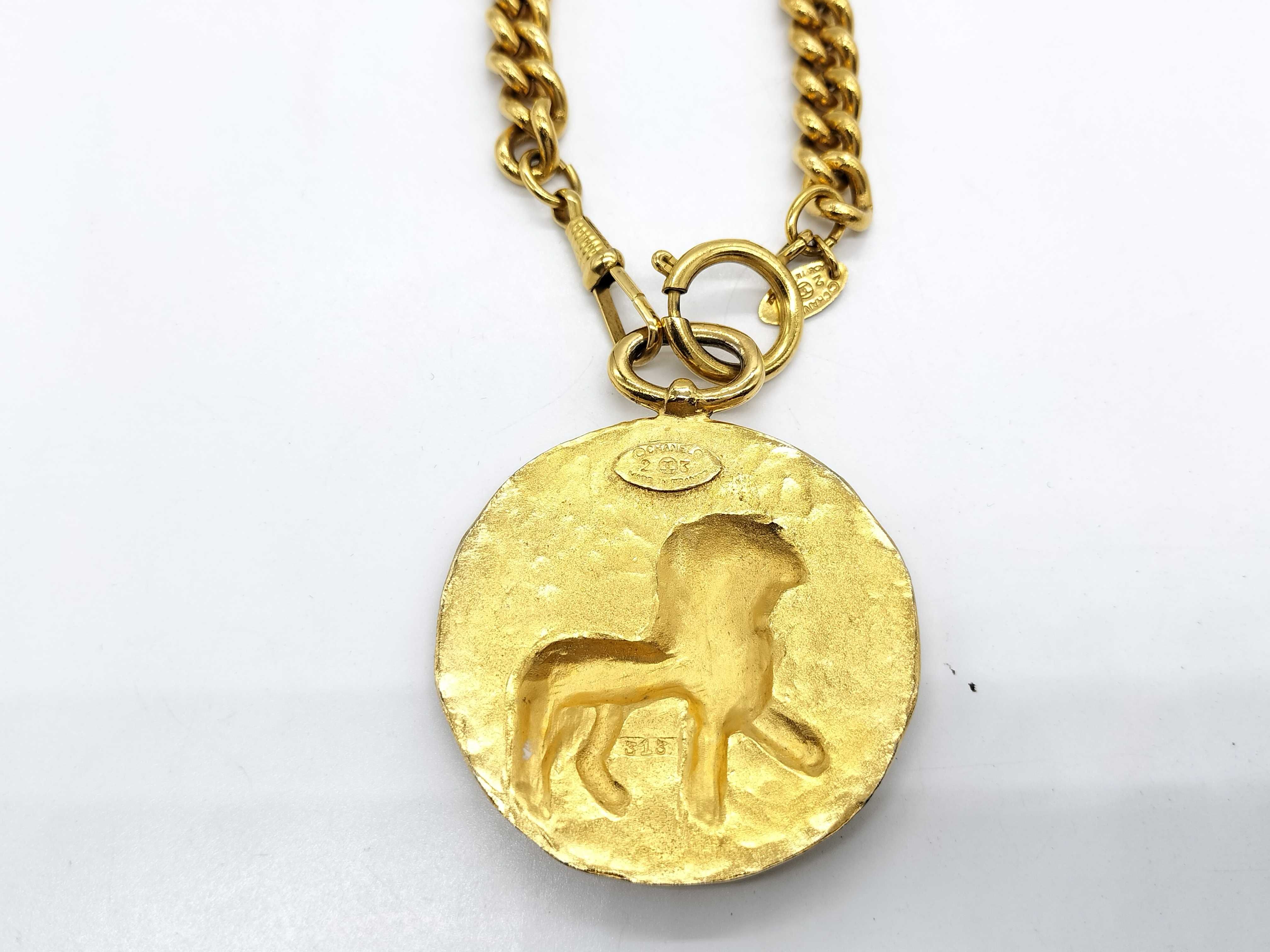 Lion Medal Necklace — view 5