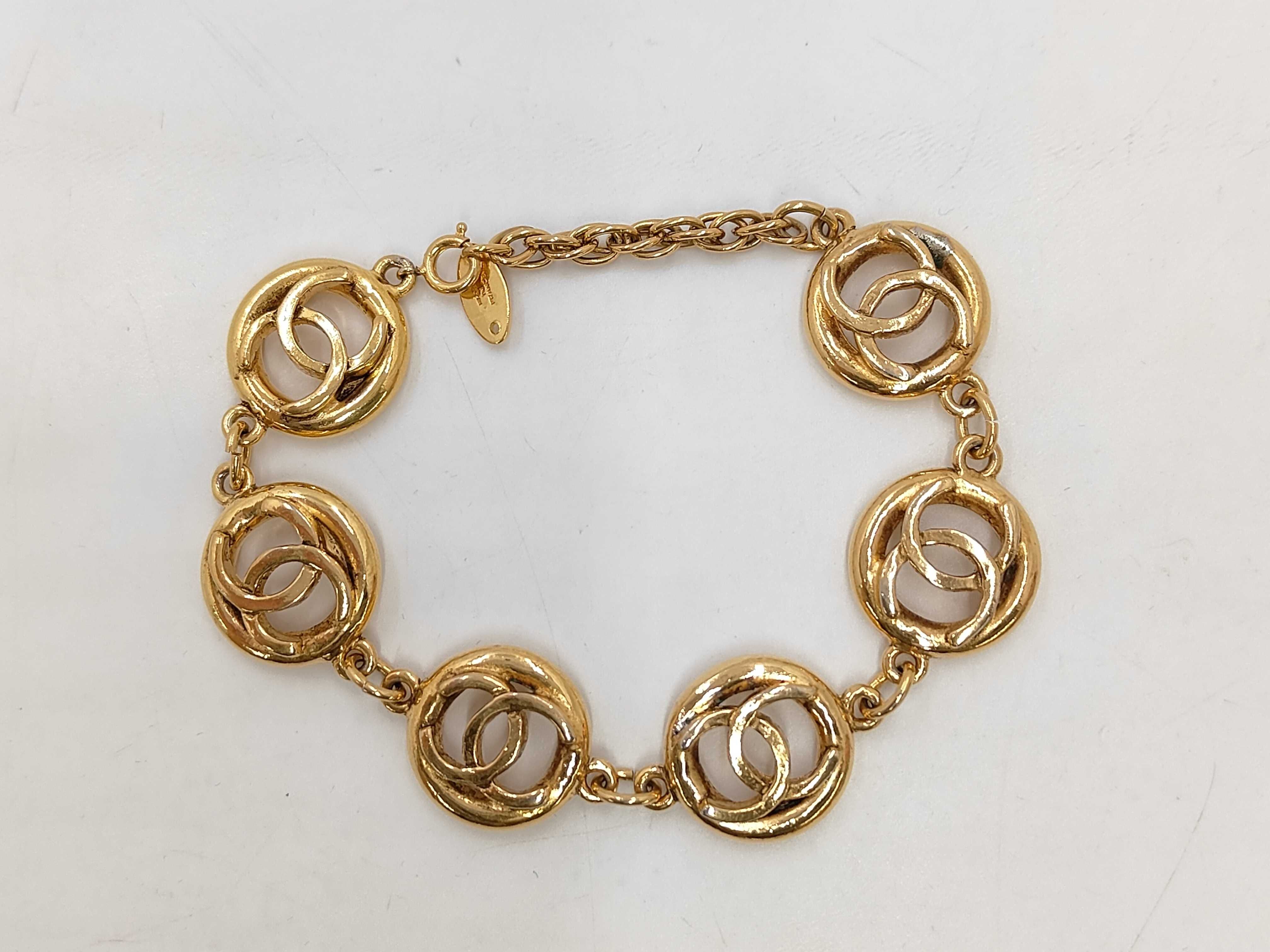 Cocomark 6P Bracelet Round GP Gold Vintage Bracelet/Bangle — view 2