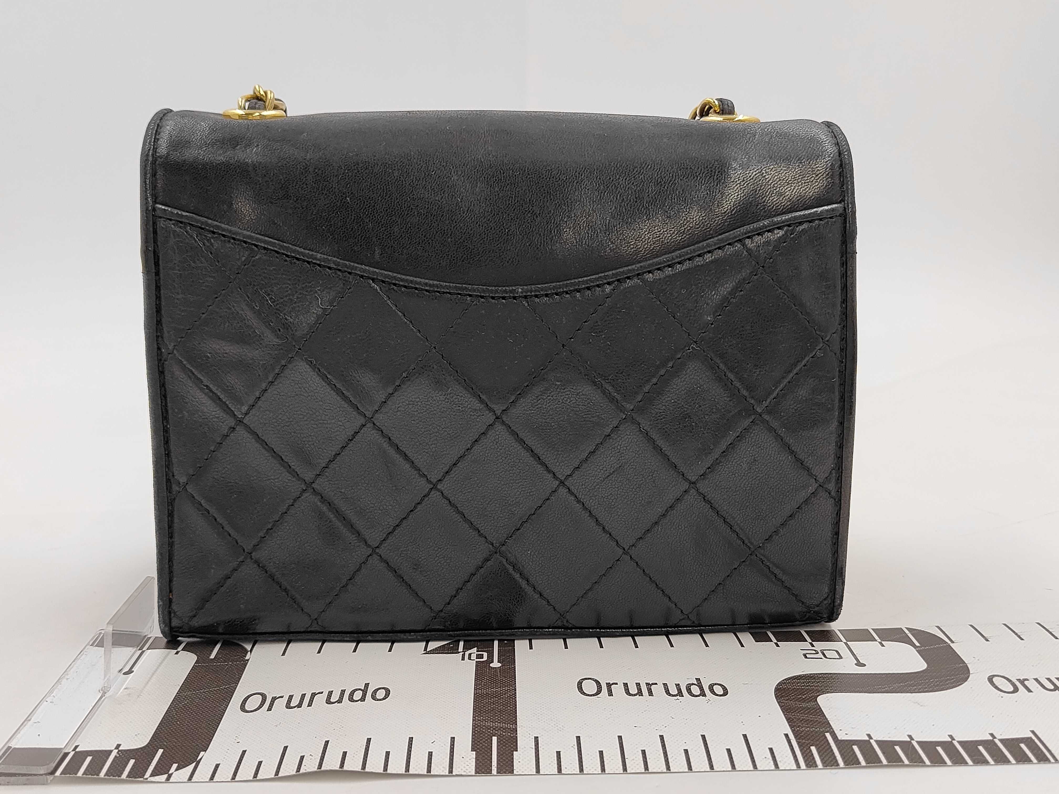 bag, Chanel lambskin, Coco mark, black, chain shoulder bag, 1306490 shoulder bag — view 2