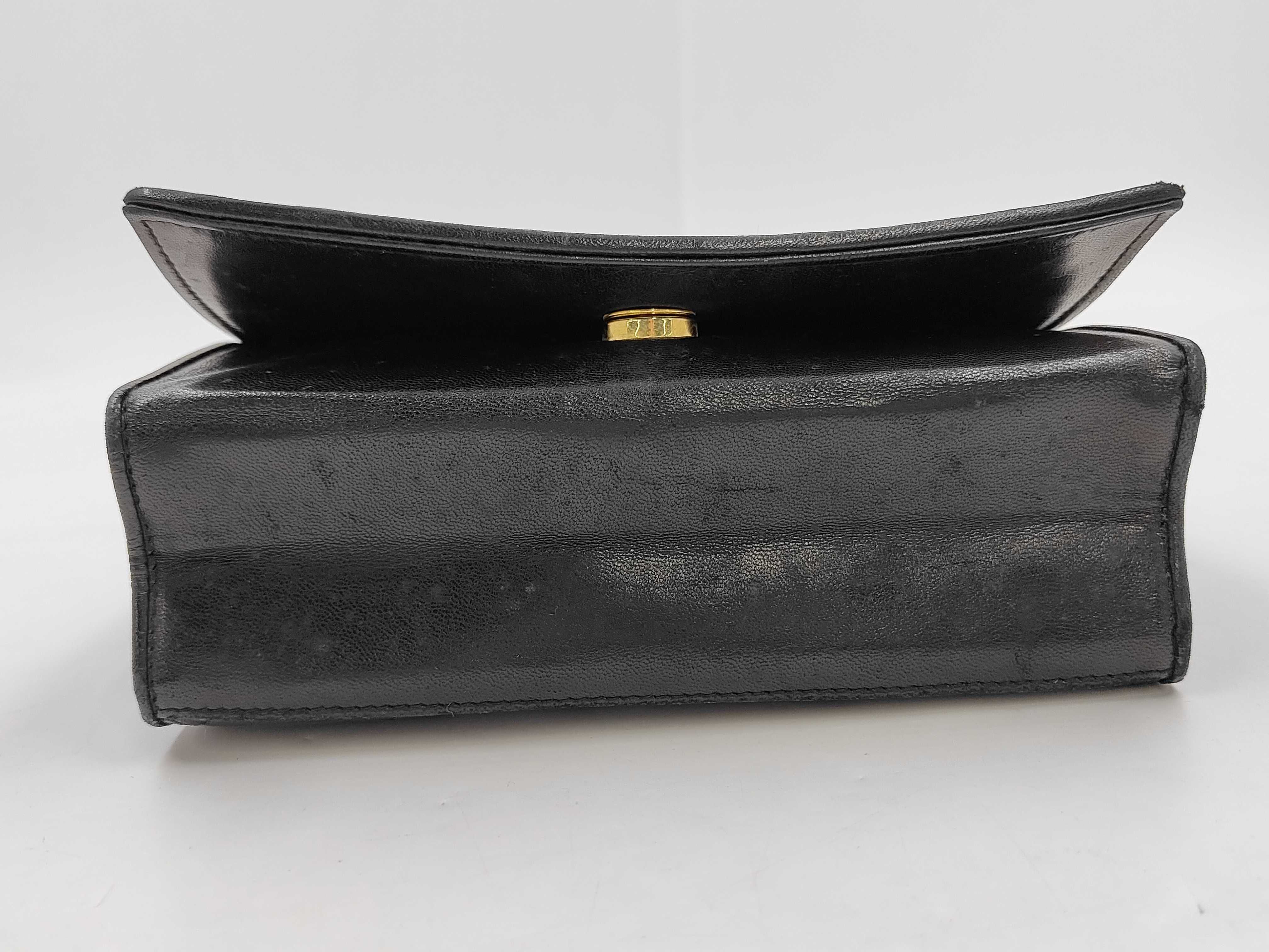 bag, Chanel lambskin, Coco mark, black, chain shoulder bag, 1306490 shoulder bag — view 6