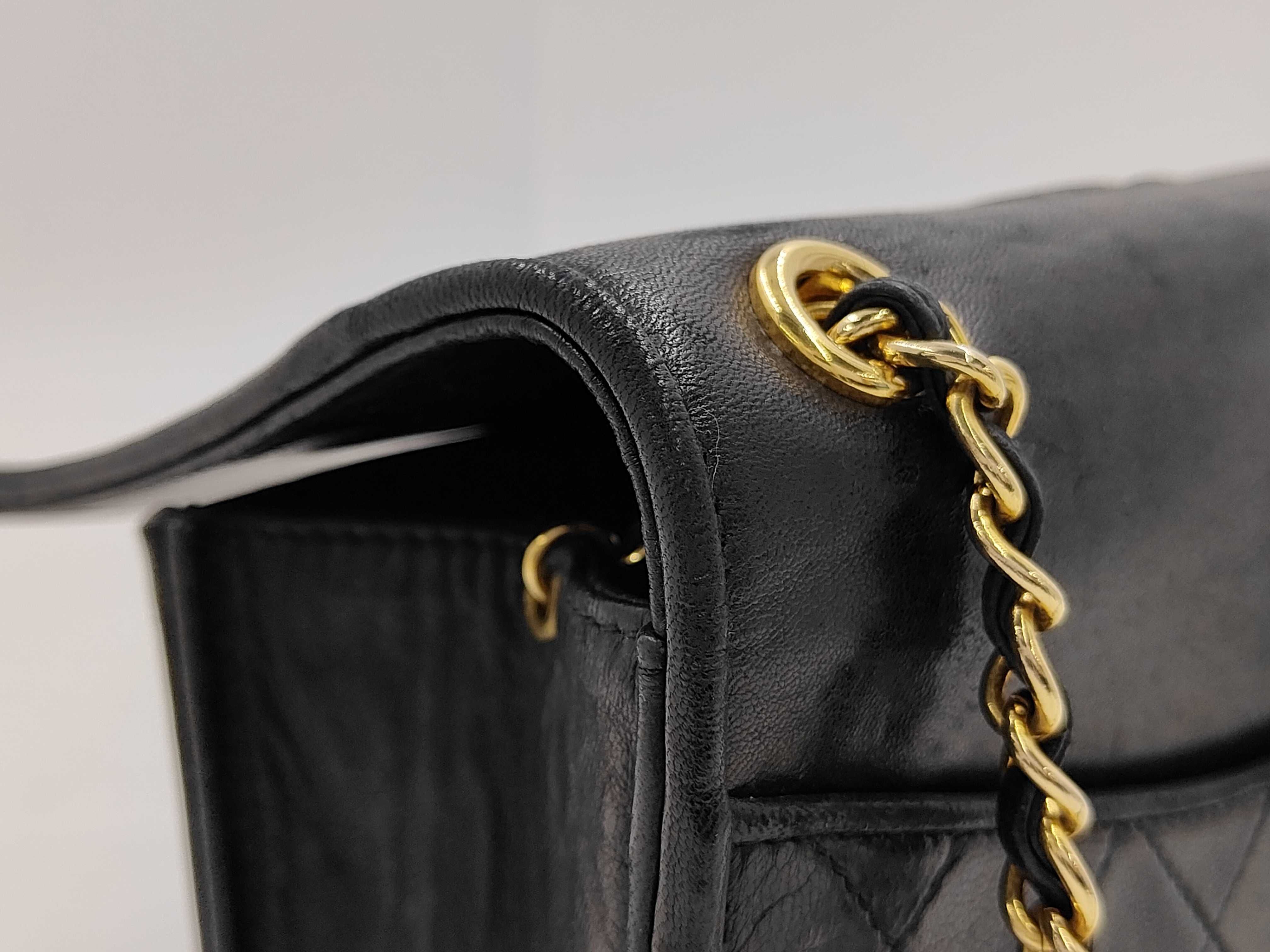 bag, Chanel lambskin, Coco mark, black, chain shoulder bag, 1306490 shoulder bag — view 9