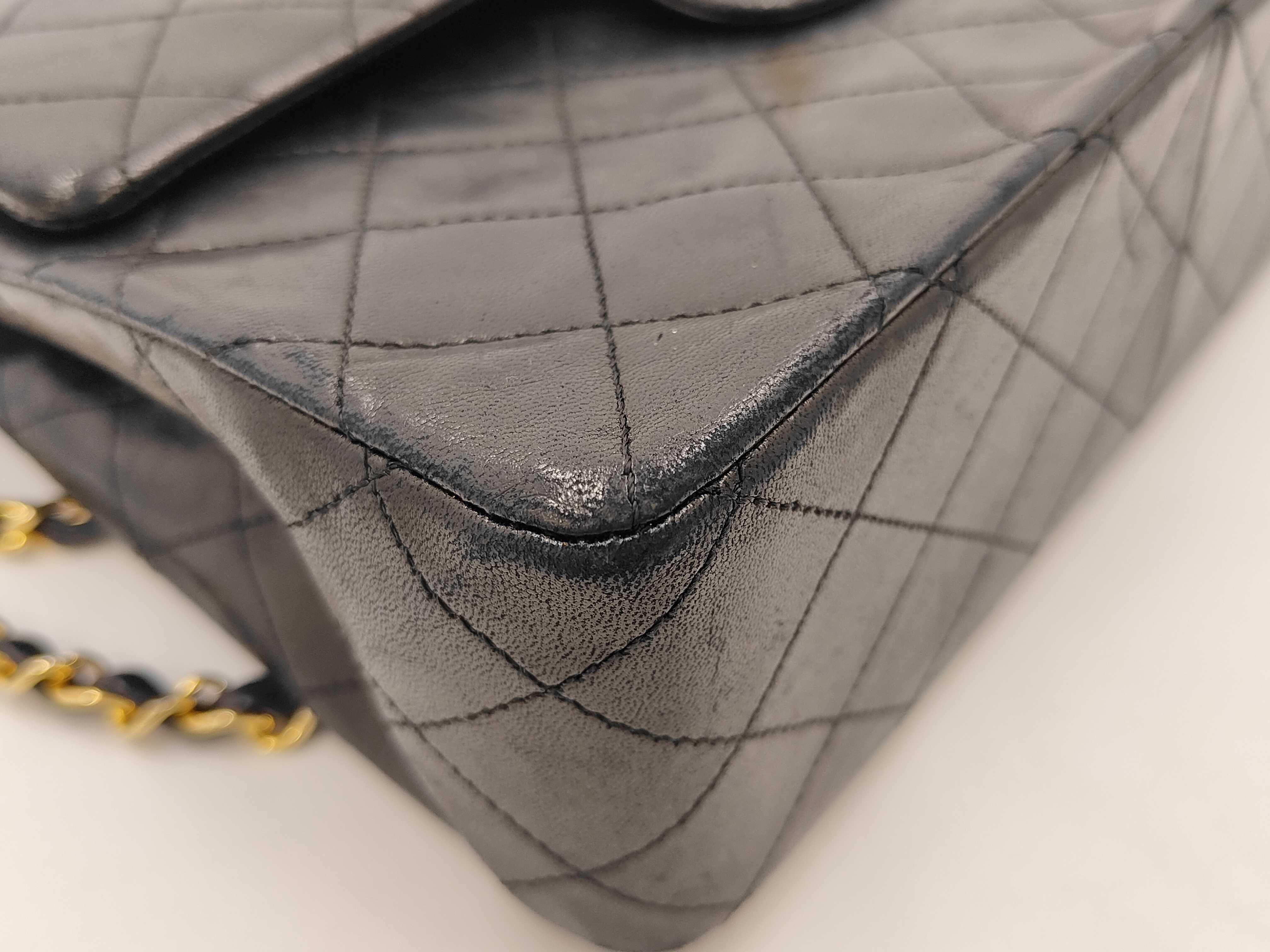 Lambskin Matelassé Double Flap 25 Chain Shoulder Bag (Serial Number 0) — view 11