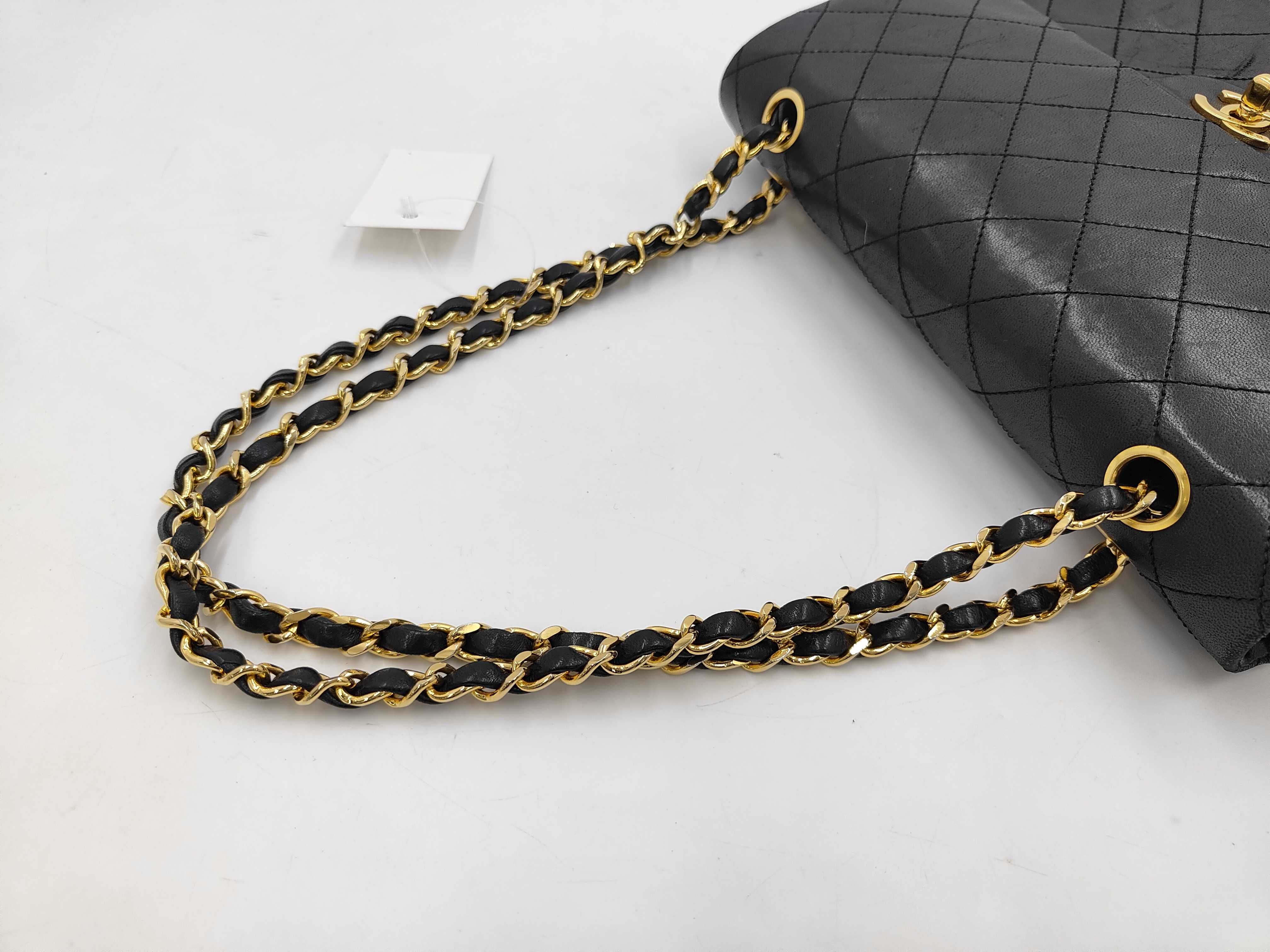 Lambskin Matelassé Double Flap 25 Chain Shoulder Bag (Serial Number 0) — view 12
