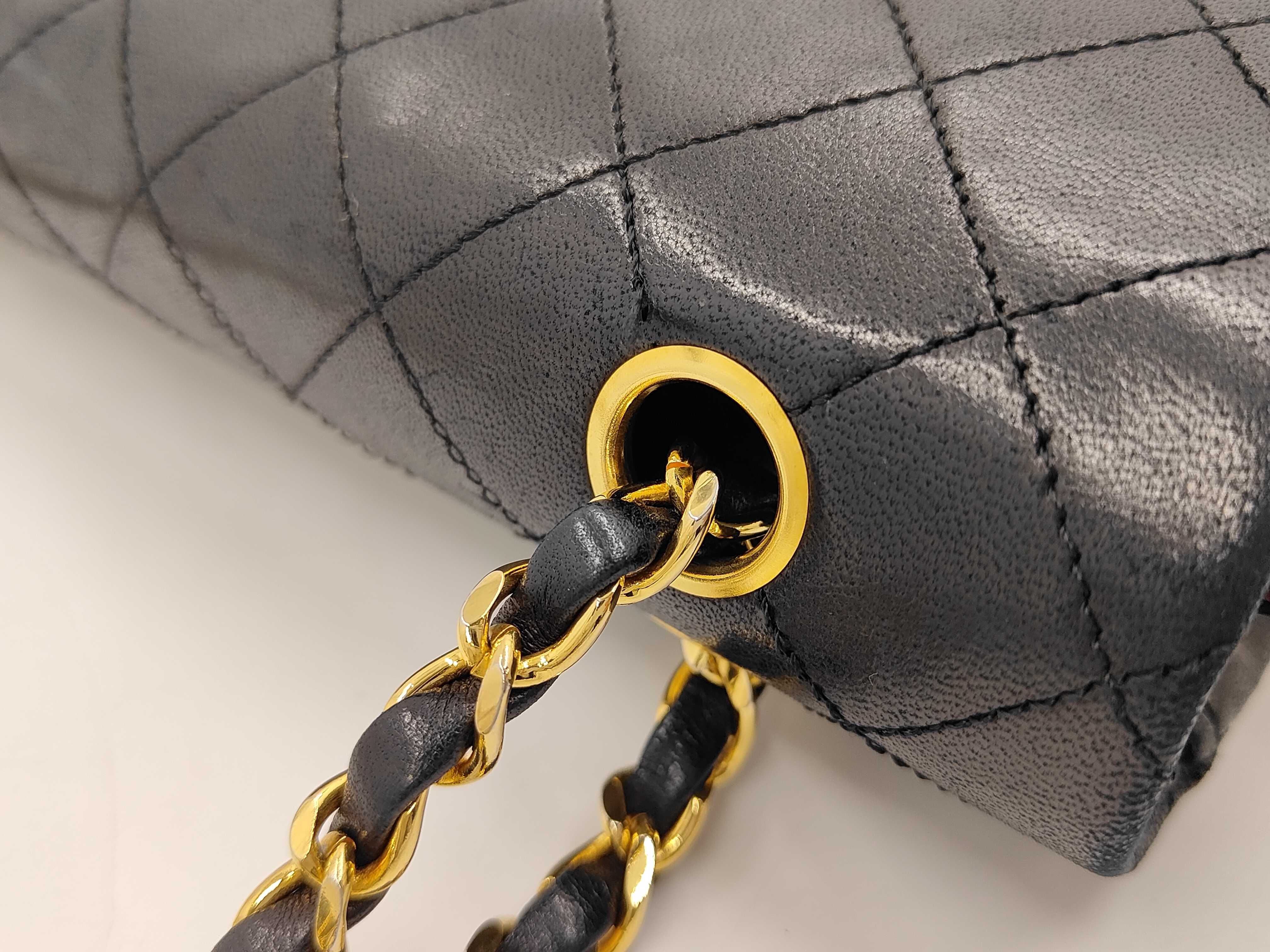 Lambskin Matelassé Double Flap 25 Chain Shoulder Bag (Serial Number 0) — view 14