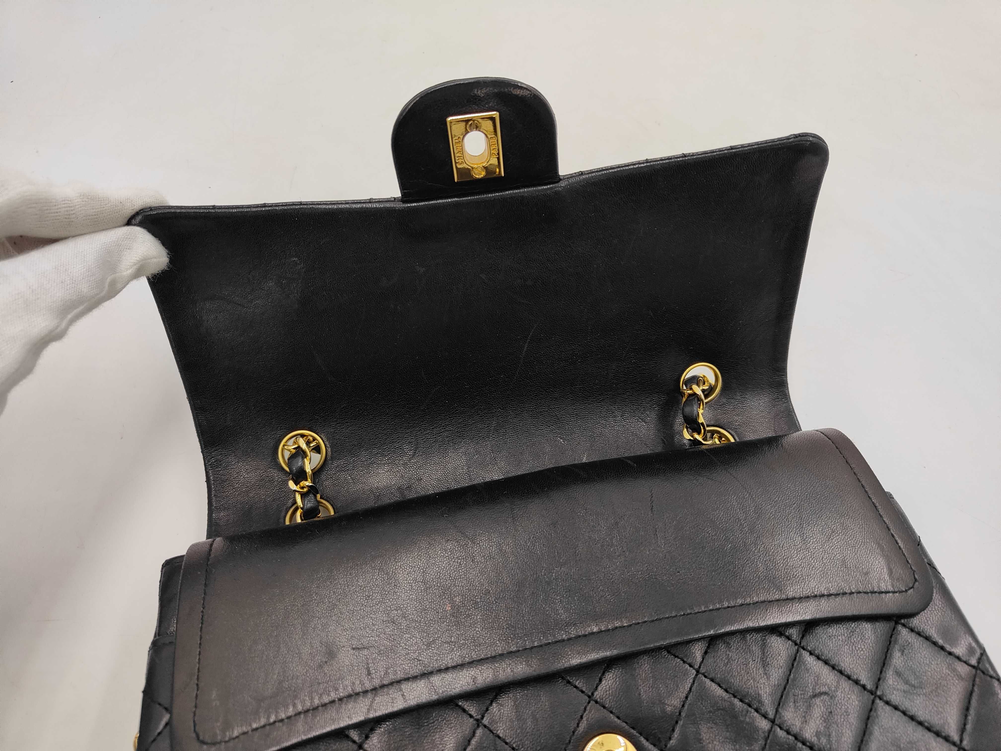 Lambskin Matelassé Double Flap 25 Chain Shoulder Bag (Serial Number 0) — view 9