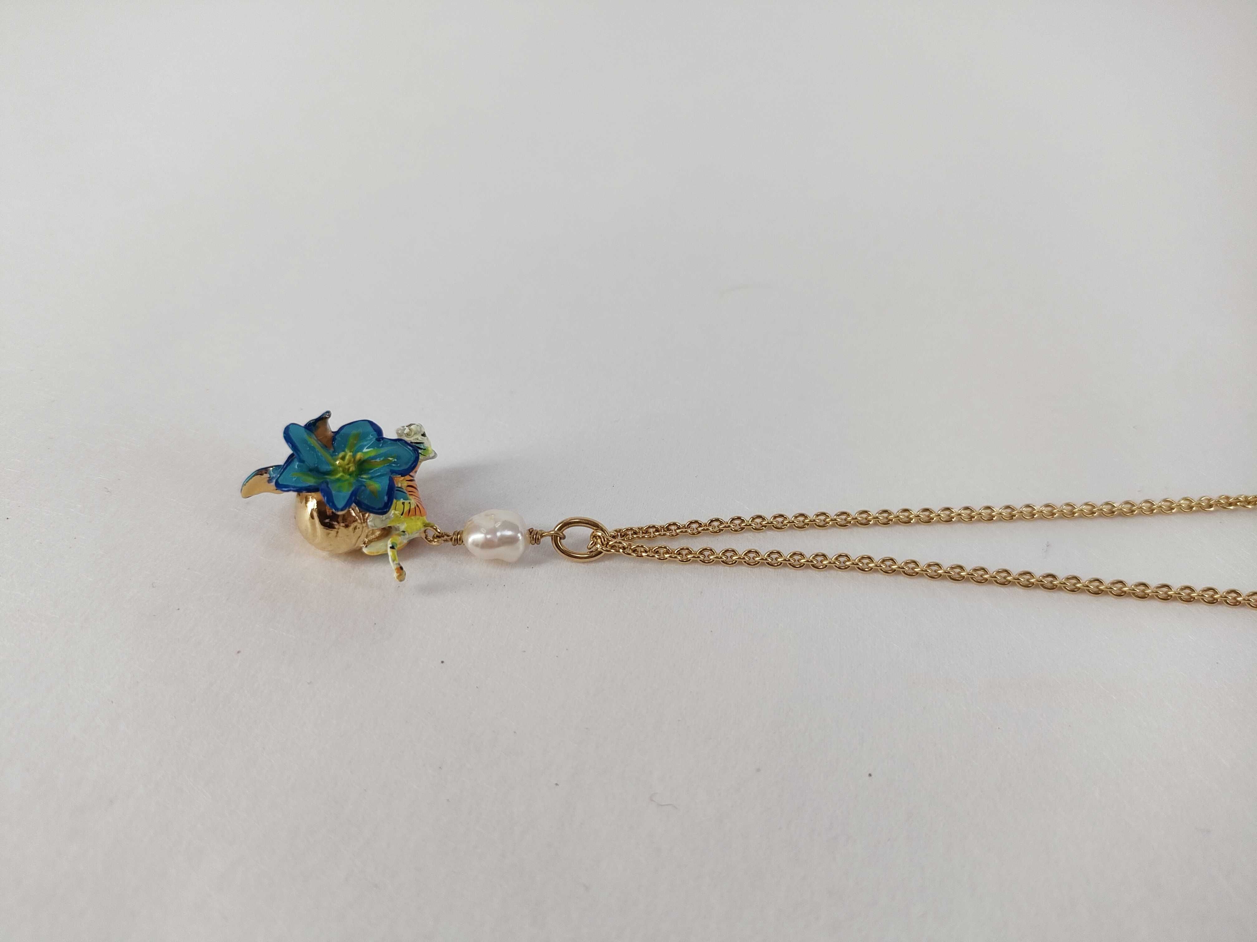 Toile de Jouy Voyage Tiger Flower Long Necklace — view 6