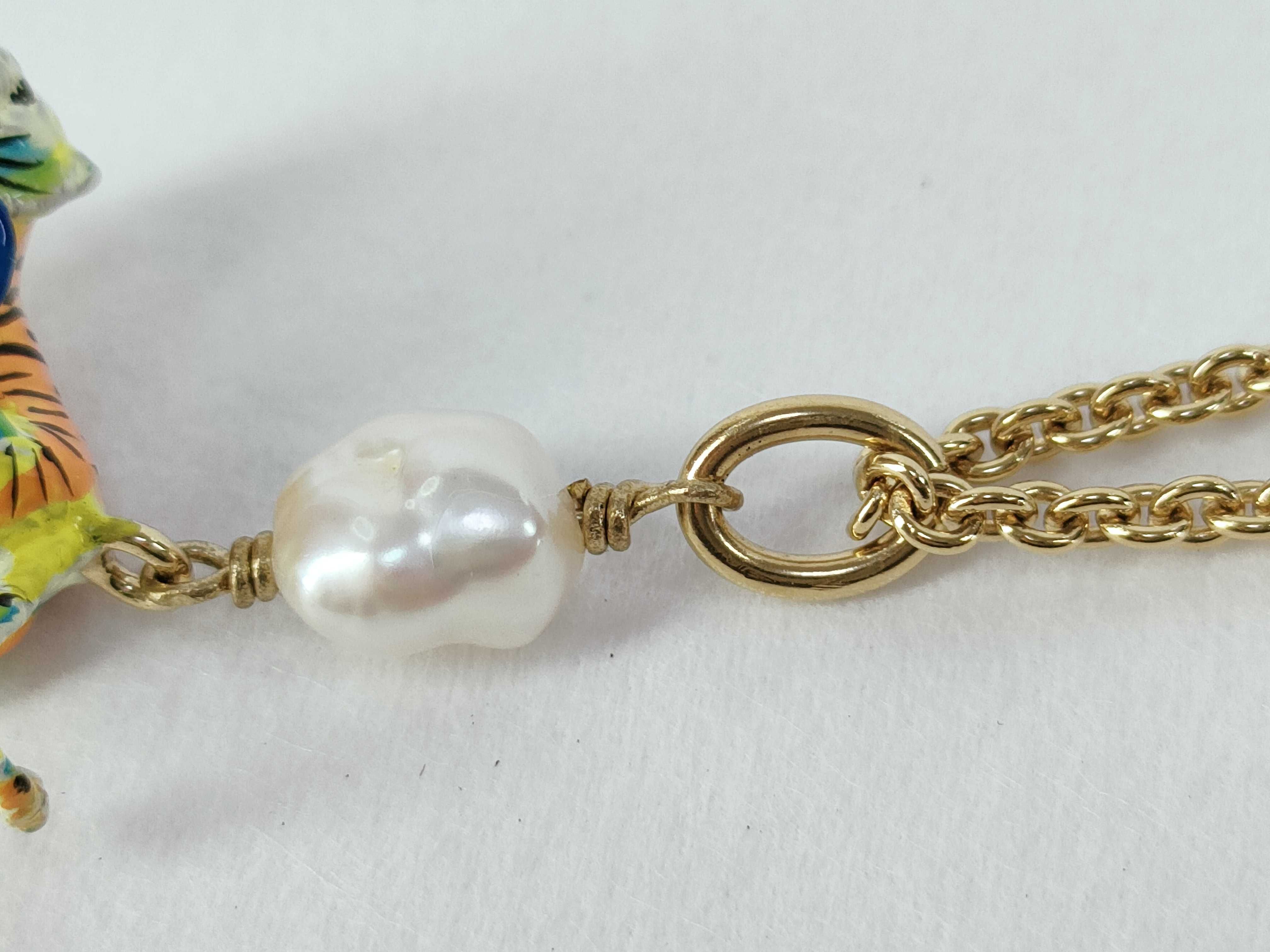 Toile de Jouy Voyage Tiger Flower Long Necklace — view 8