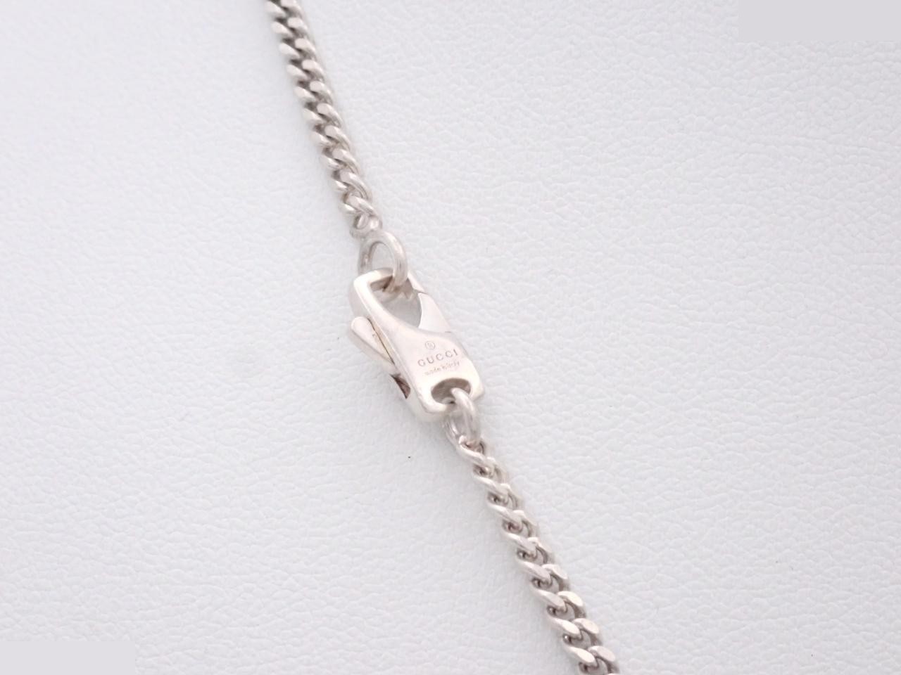 Silver necklace, chain approximately 56cm, 925 sterling silver, 17.4g — view 2