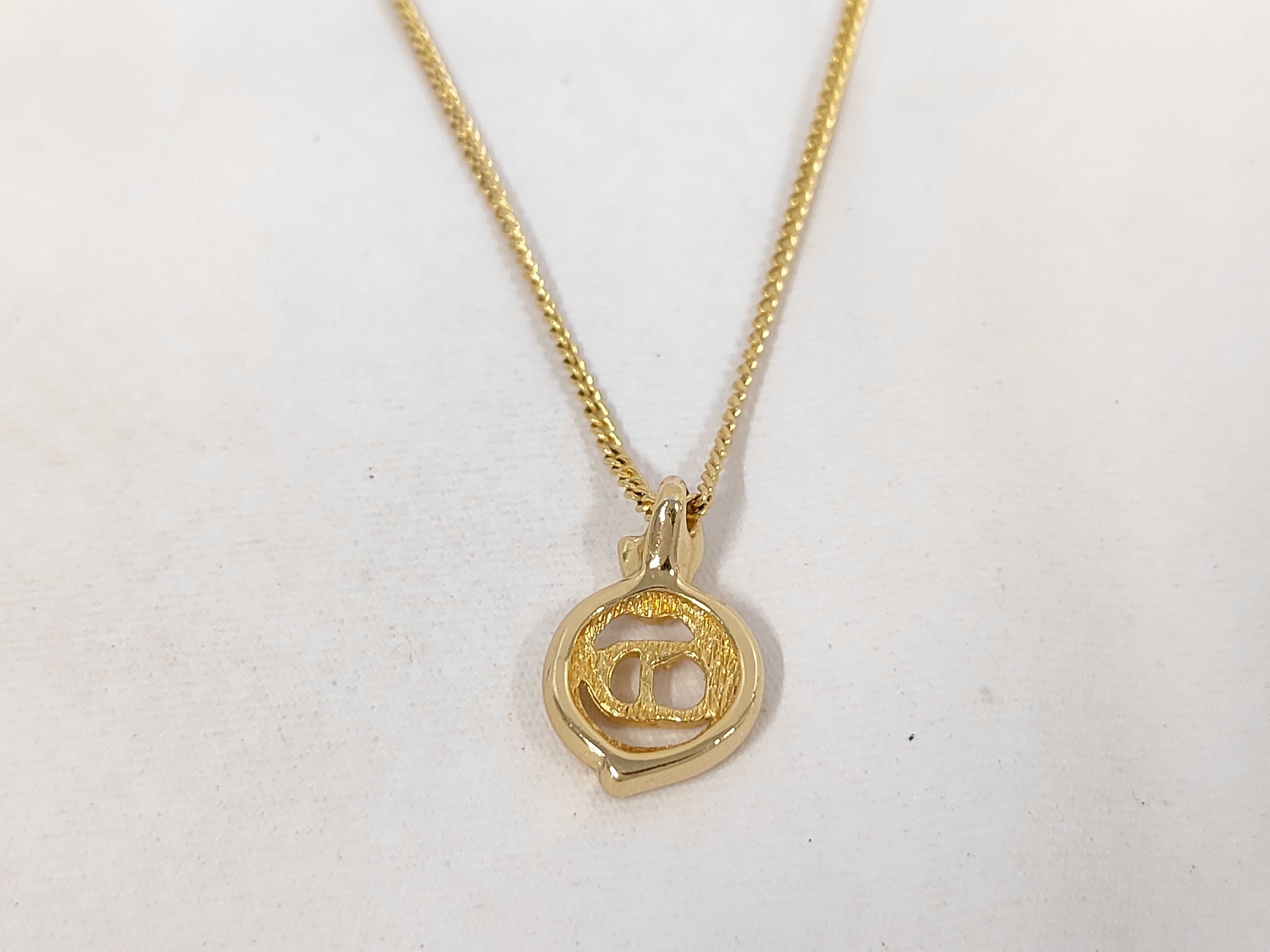 CD logo necklace — view 2