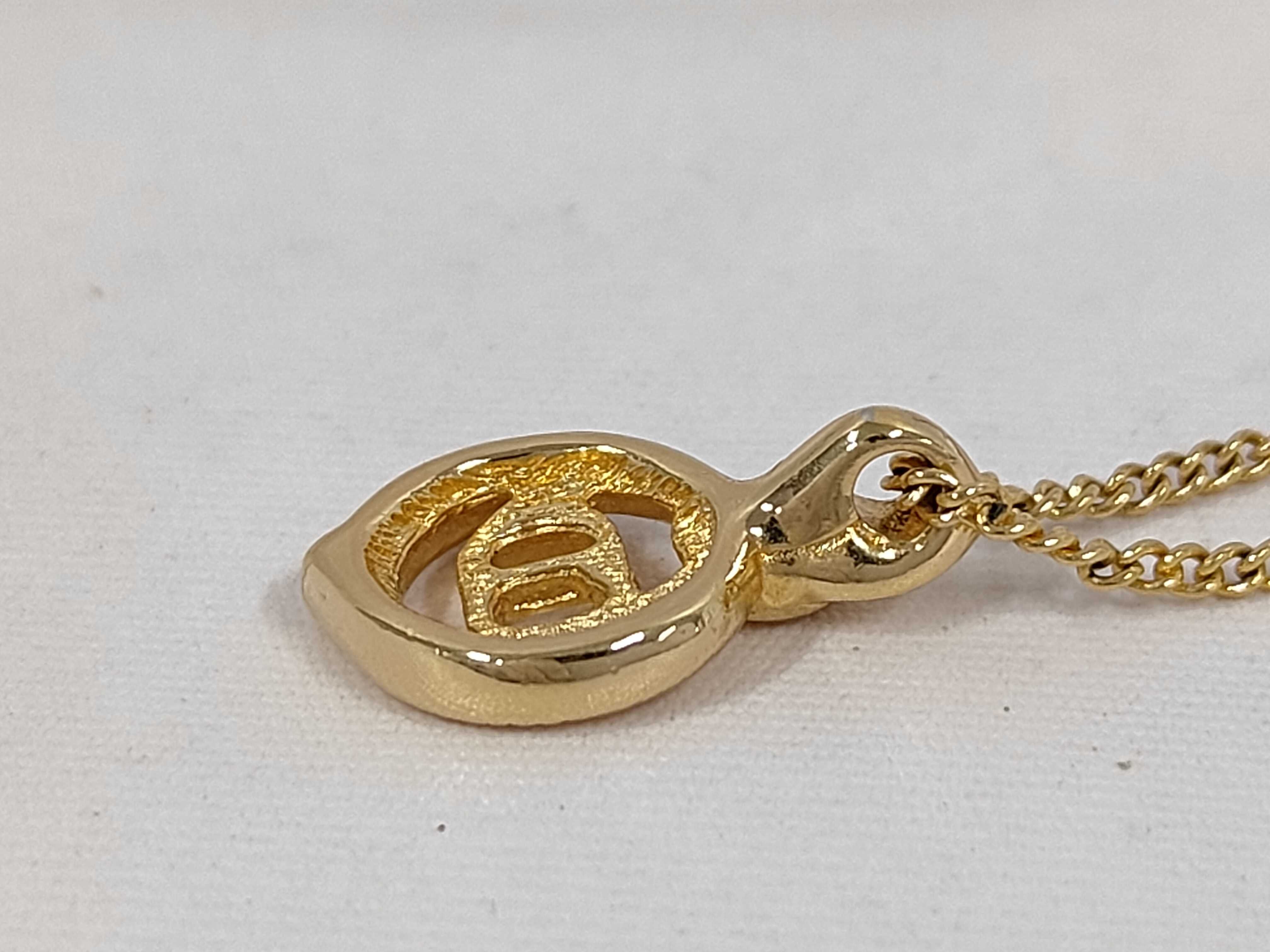 CD logo necklace — view 3