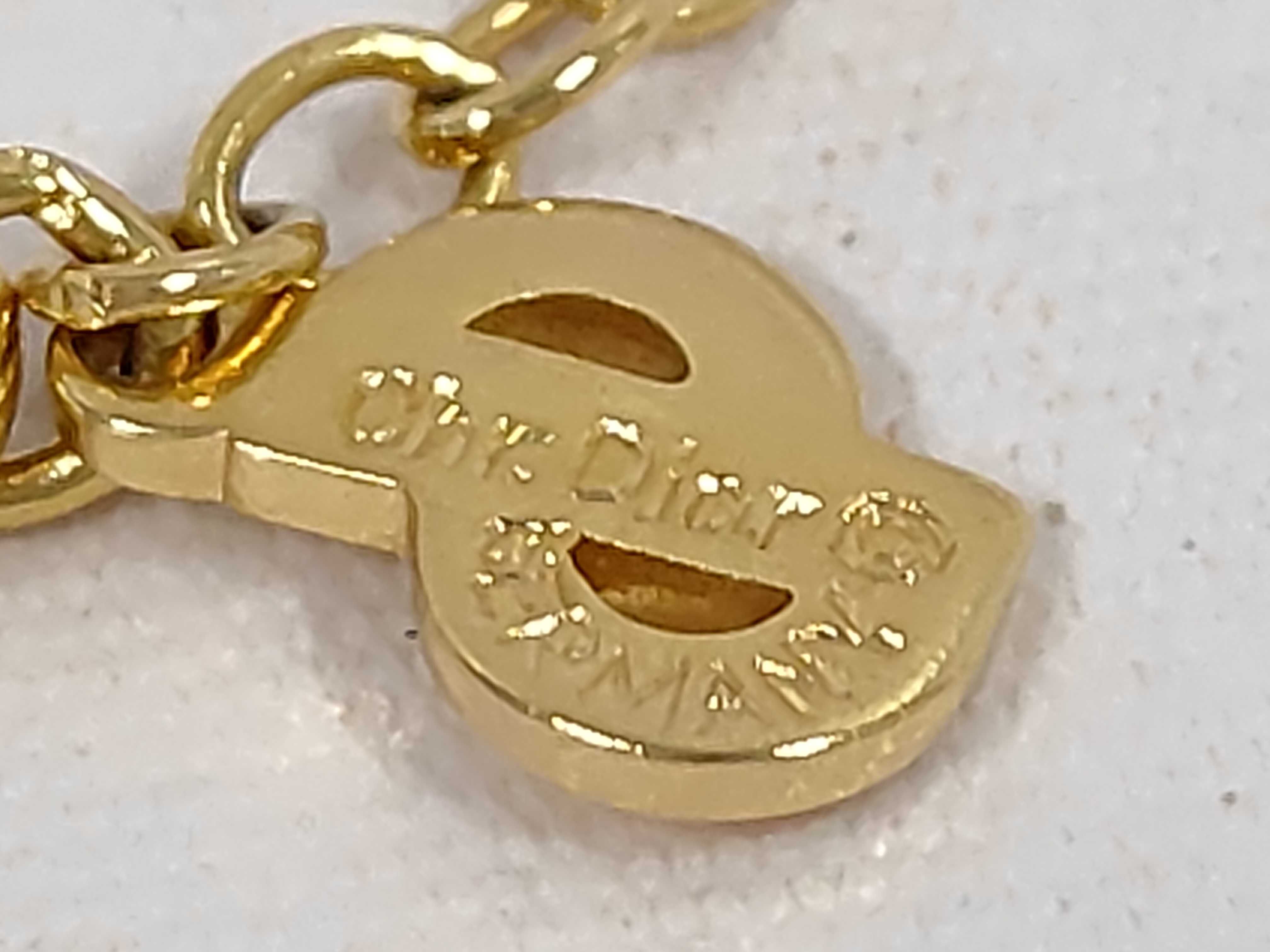 CD logo necklace — view 5