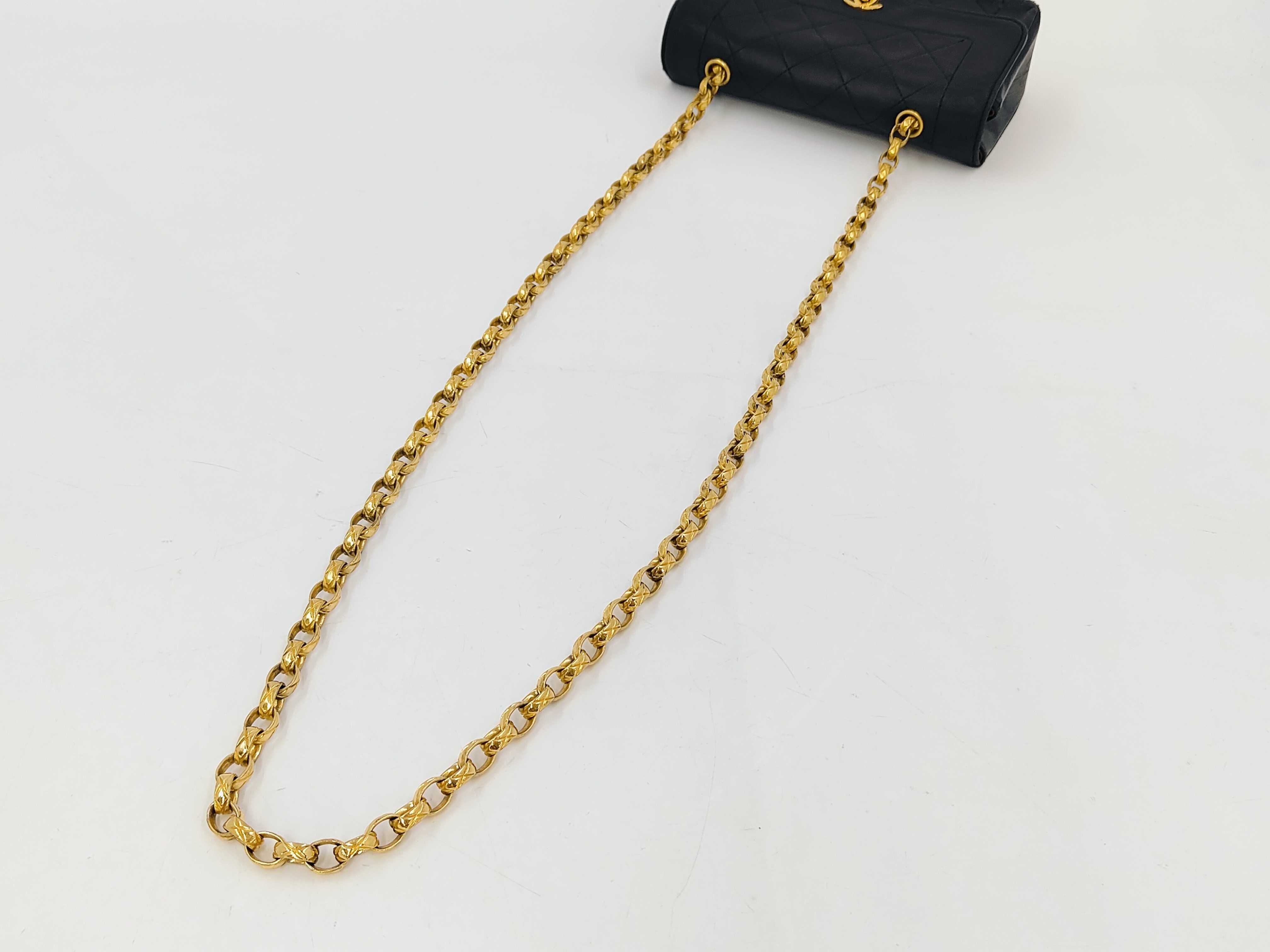 Mini Matelassé Diana Black Shoulder Bag — view 3