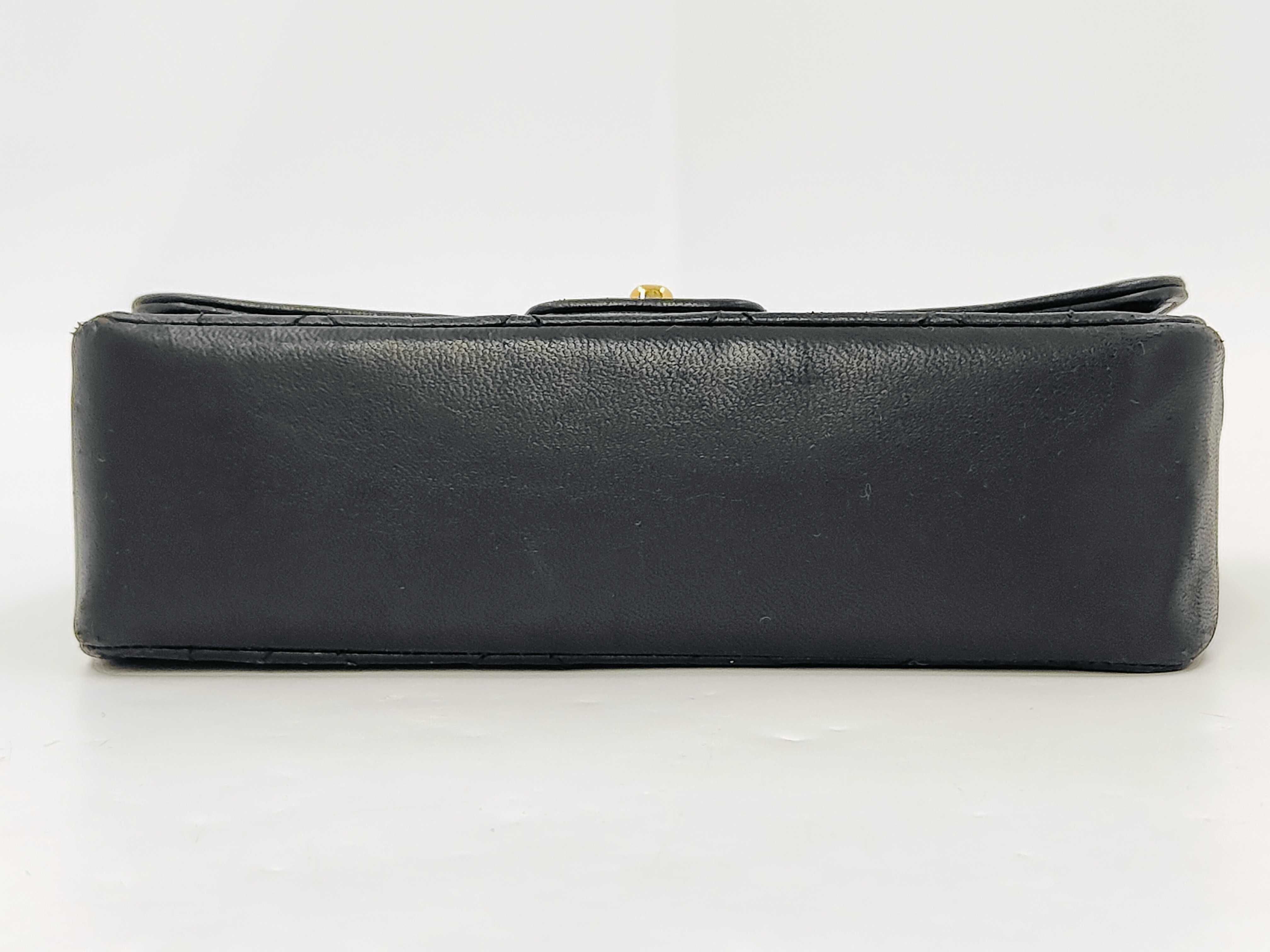 Mini Matelassé Diana Black Shoulder Bag — view 6