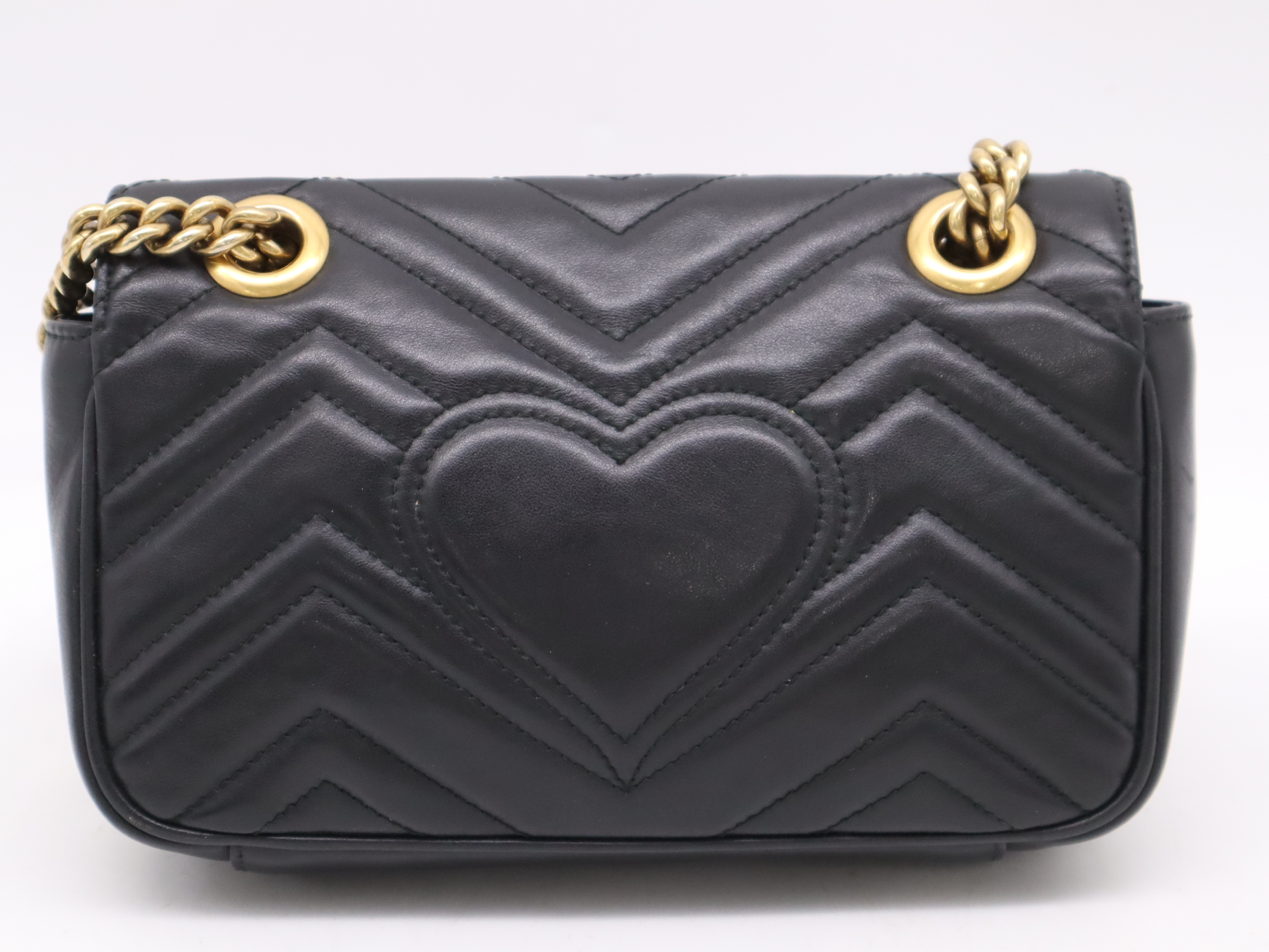 446744 Leather shoulder bag Black GD metal fittings Storage bag included Shoulder bag — view 2