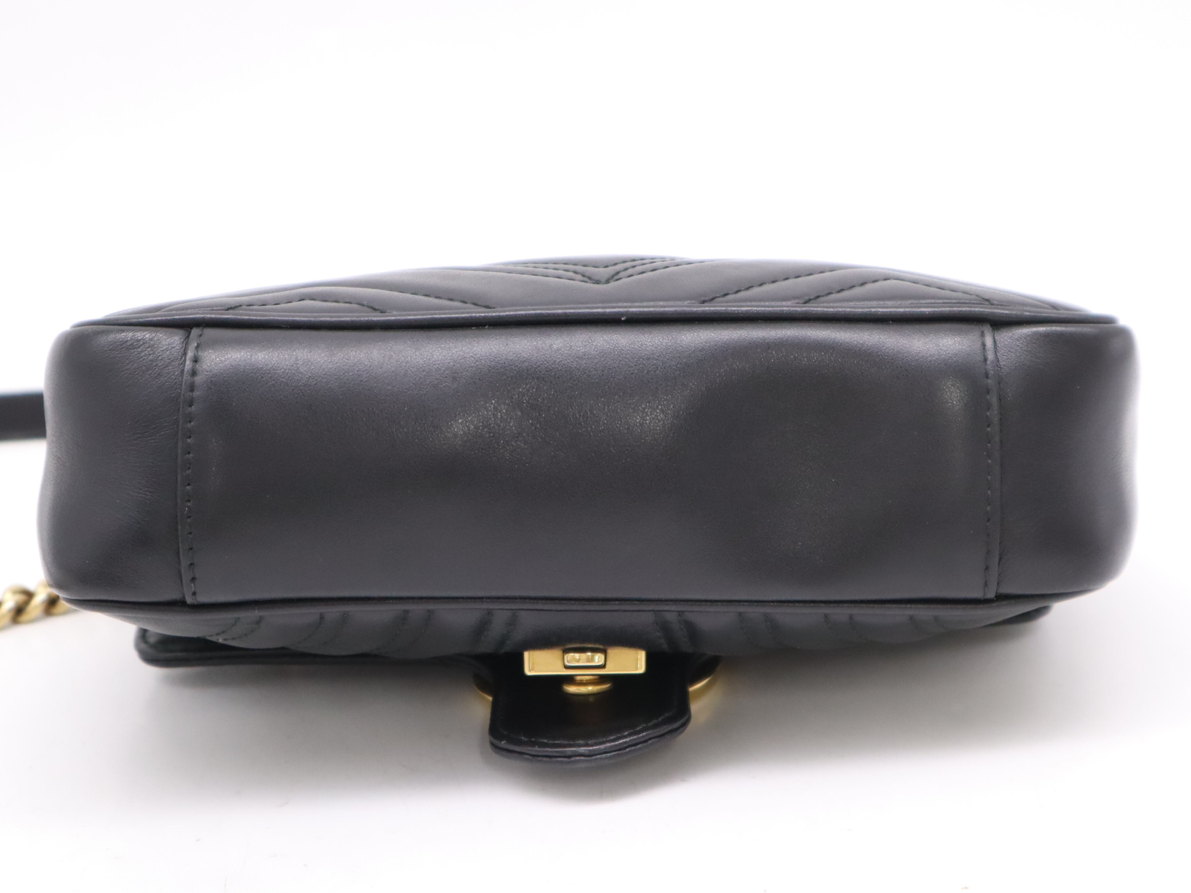 446744 Leather shoulder bag Black GD metal fittings Storage bag included Shoulder bag — view 4