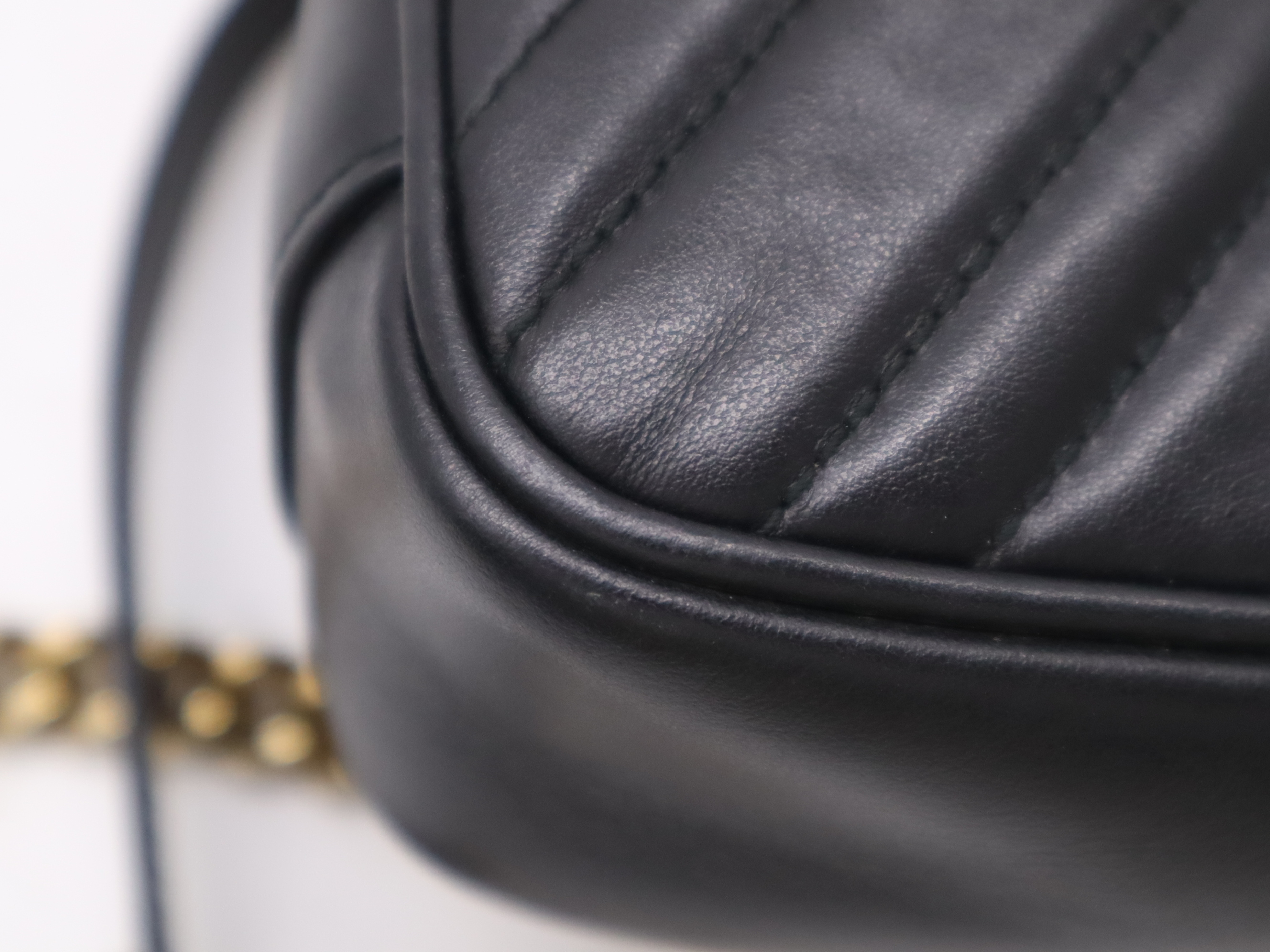 446744 Leather shoulder bag Black GD metal fittings Storage bag included Shoulder bag — view 9