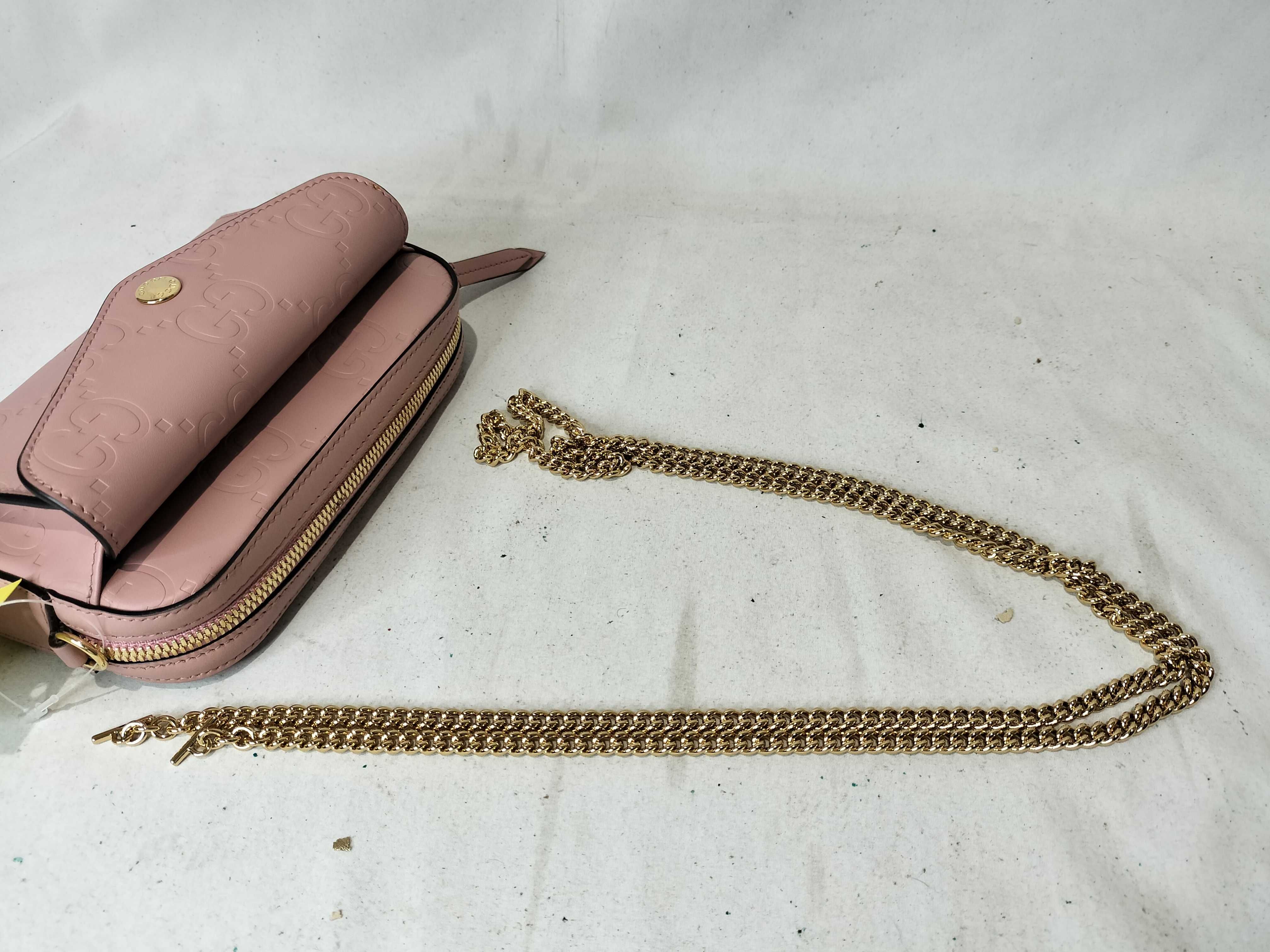 GG Super Mini Shoulder Bag, Pink, 781554 (Shoulder Bag) — view 3