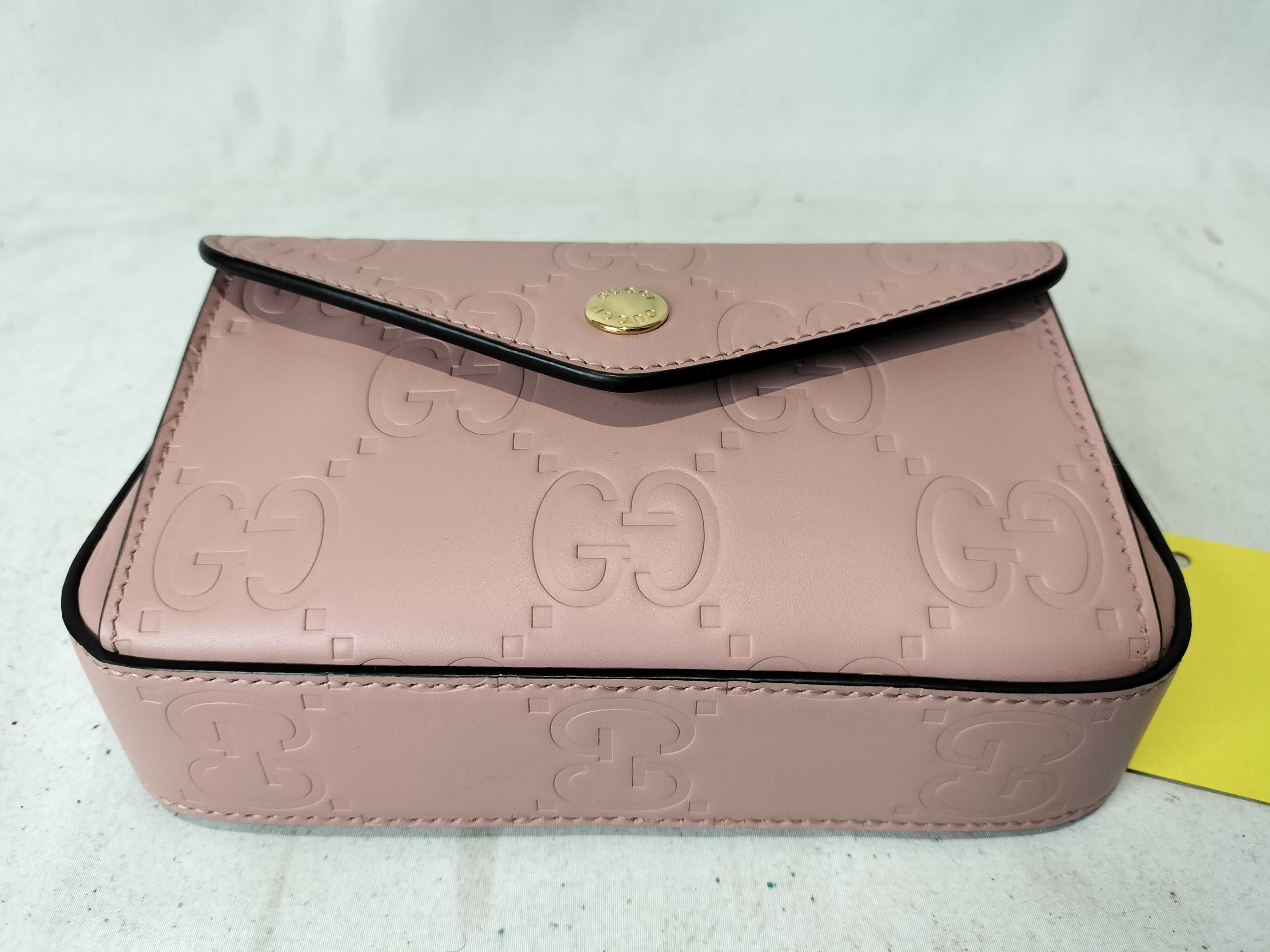 GG Super Mini Shoulder Bag, Pink, 781554 (Shoulder Bag) — view 7
