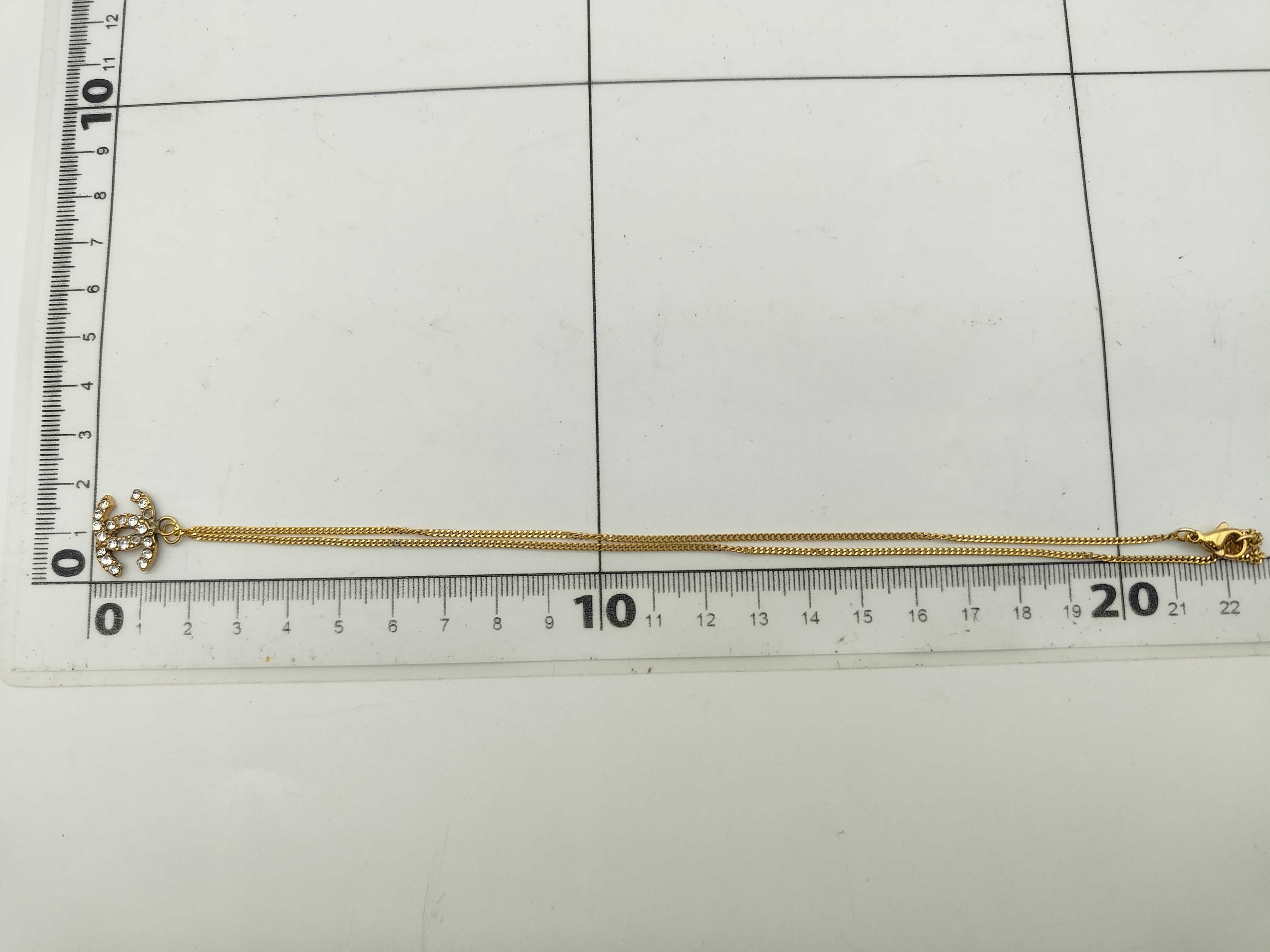 Coco Mark Rhinestone Necklace 02A — view 6