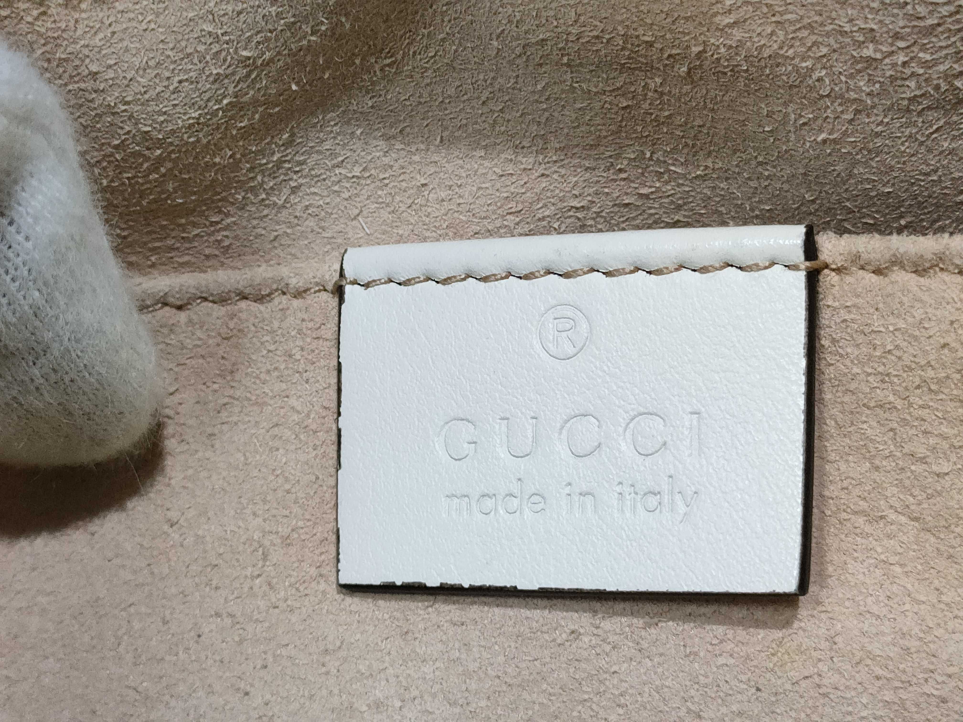 GG Marmont Small Matelasse Shoulder Bag White 447632 Shoulder Bag — view 11