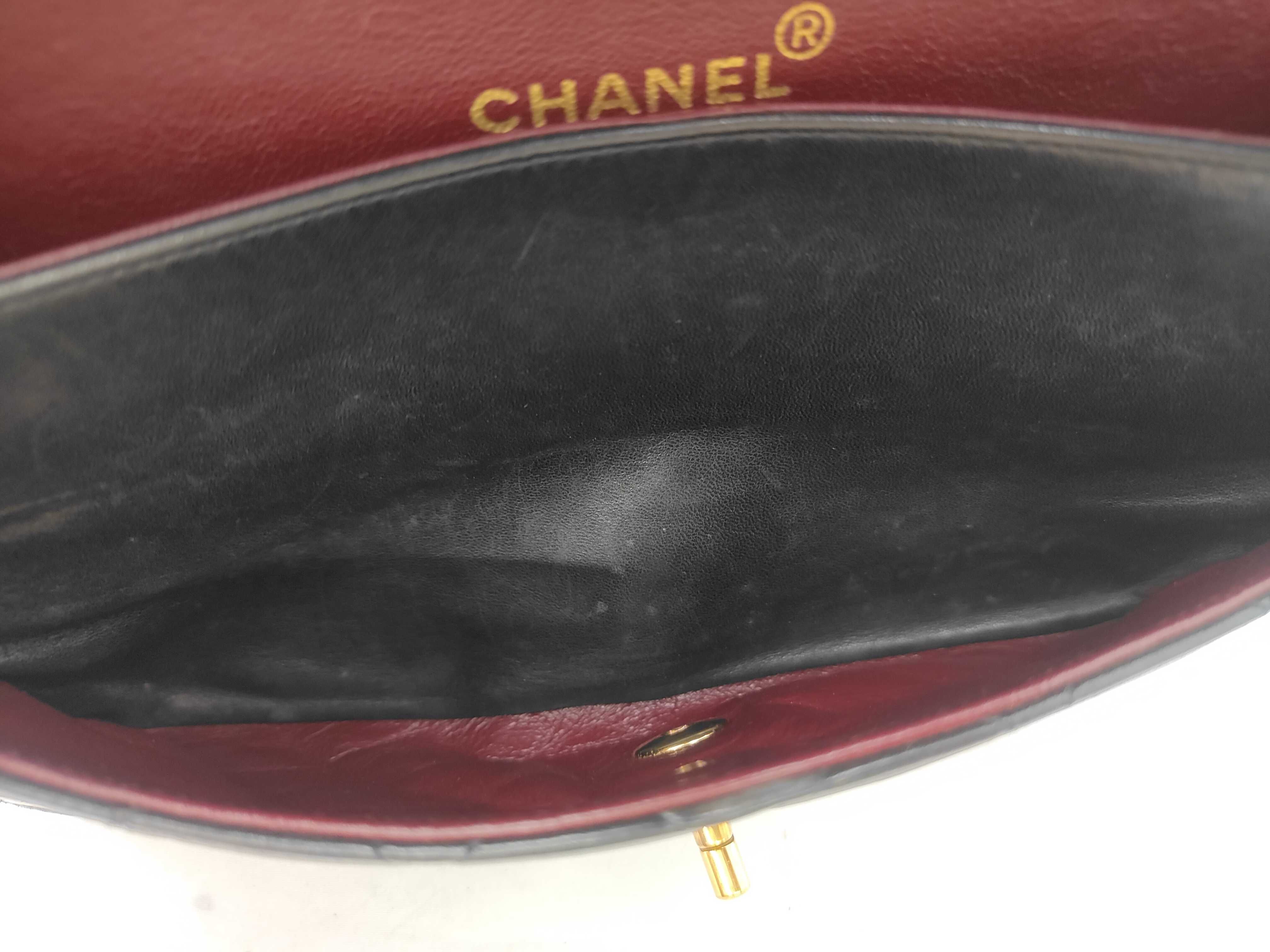 Matelassé Lambskin Double Flap Chain Shoulder Bag (with seal) — view 9