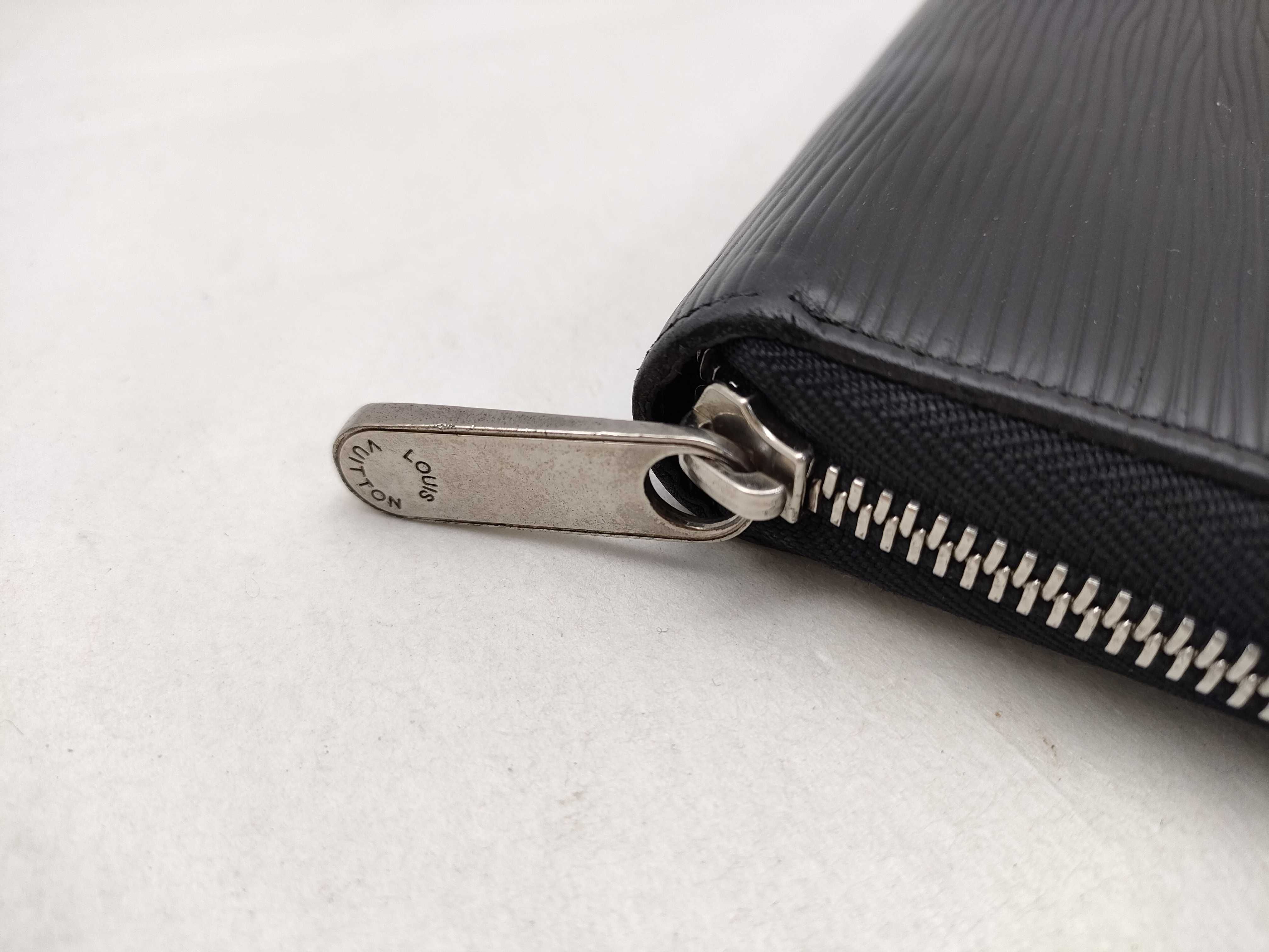 Epi Leather Round Zipper Long Wallet — view 7