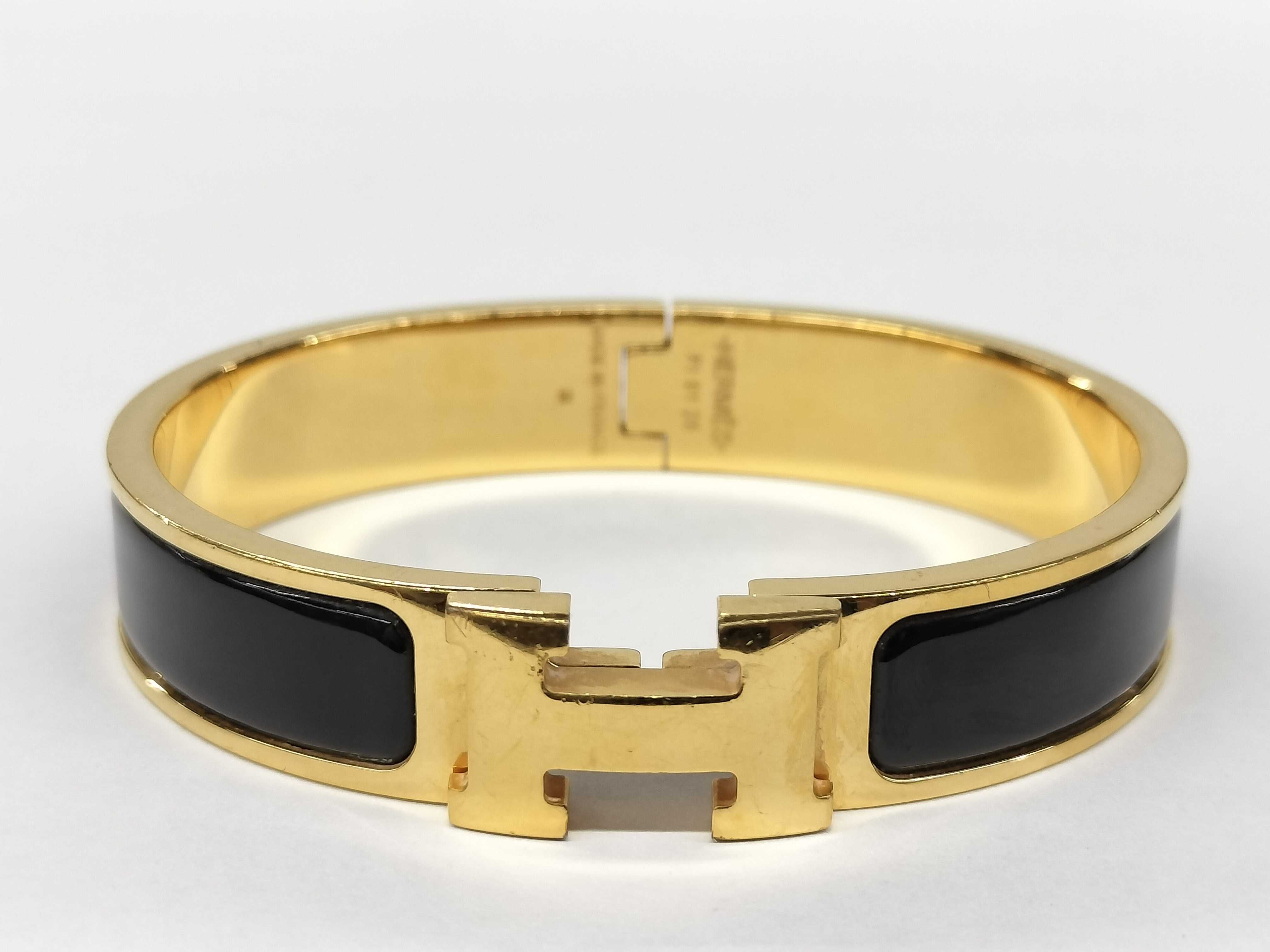 Hermès Clic Clac Gold Bracelet Bracelet/Bangle