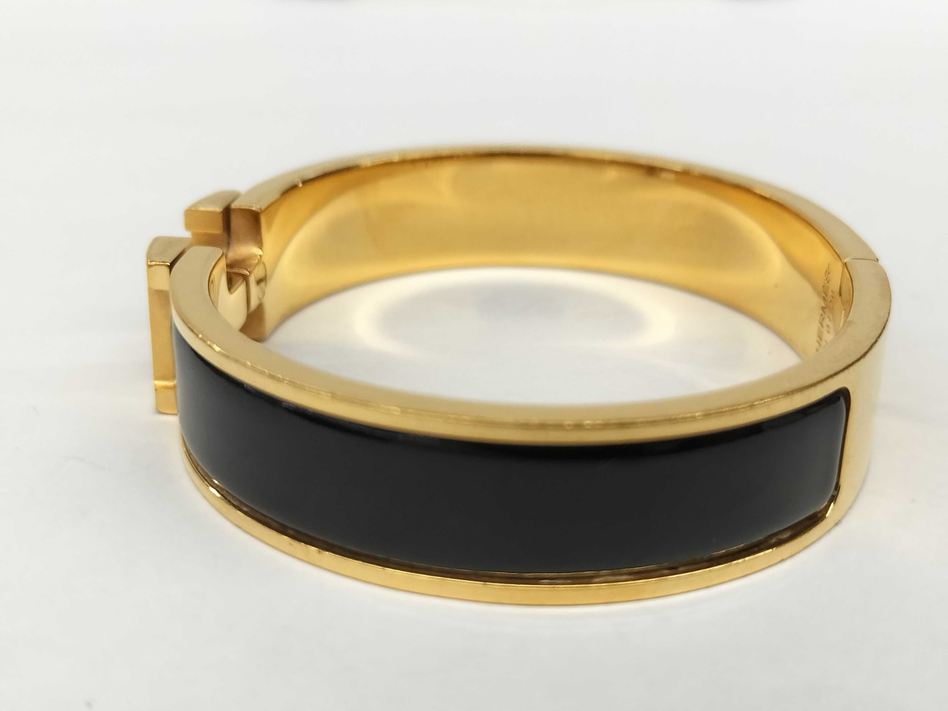 Hermès Clic Clac Gold Bracelet Bracelet/Bangle — view 6