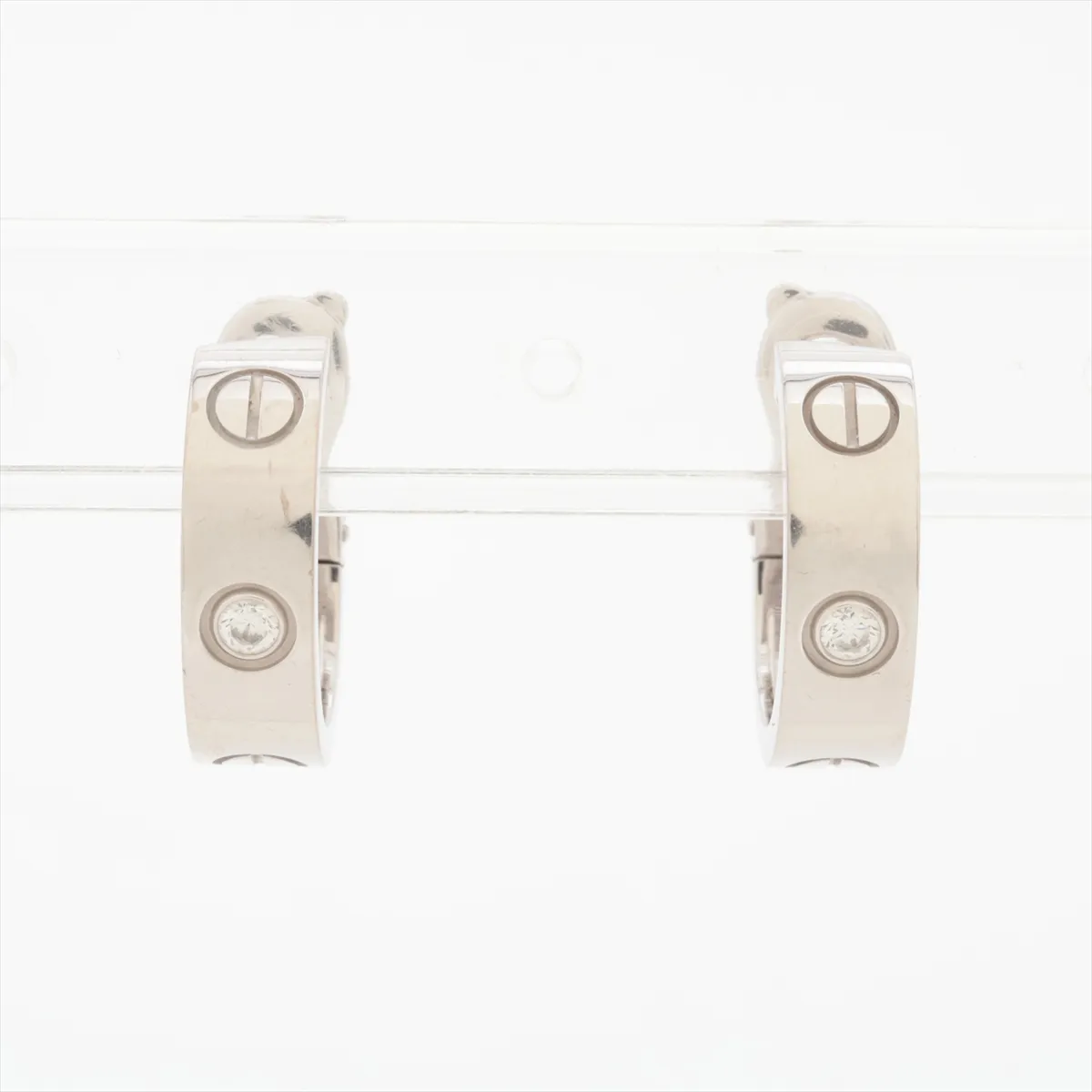 Love Diamond Earrings 750(WG) 12.4g FTV990 CRB8022800 — view 2