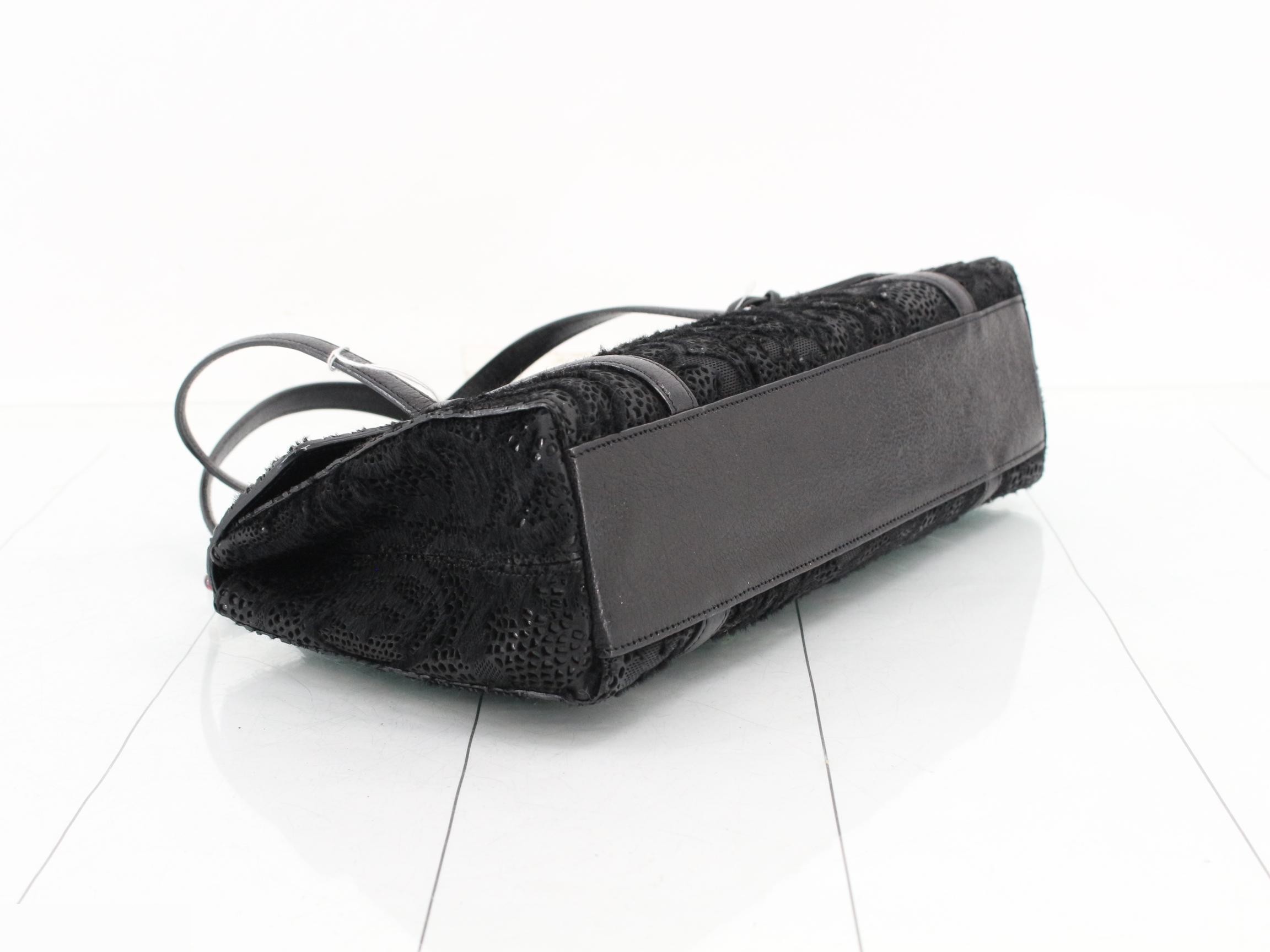 Lace handbag, black — view 5