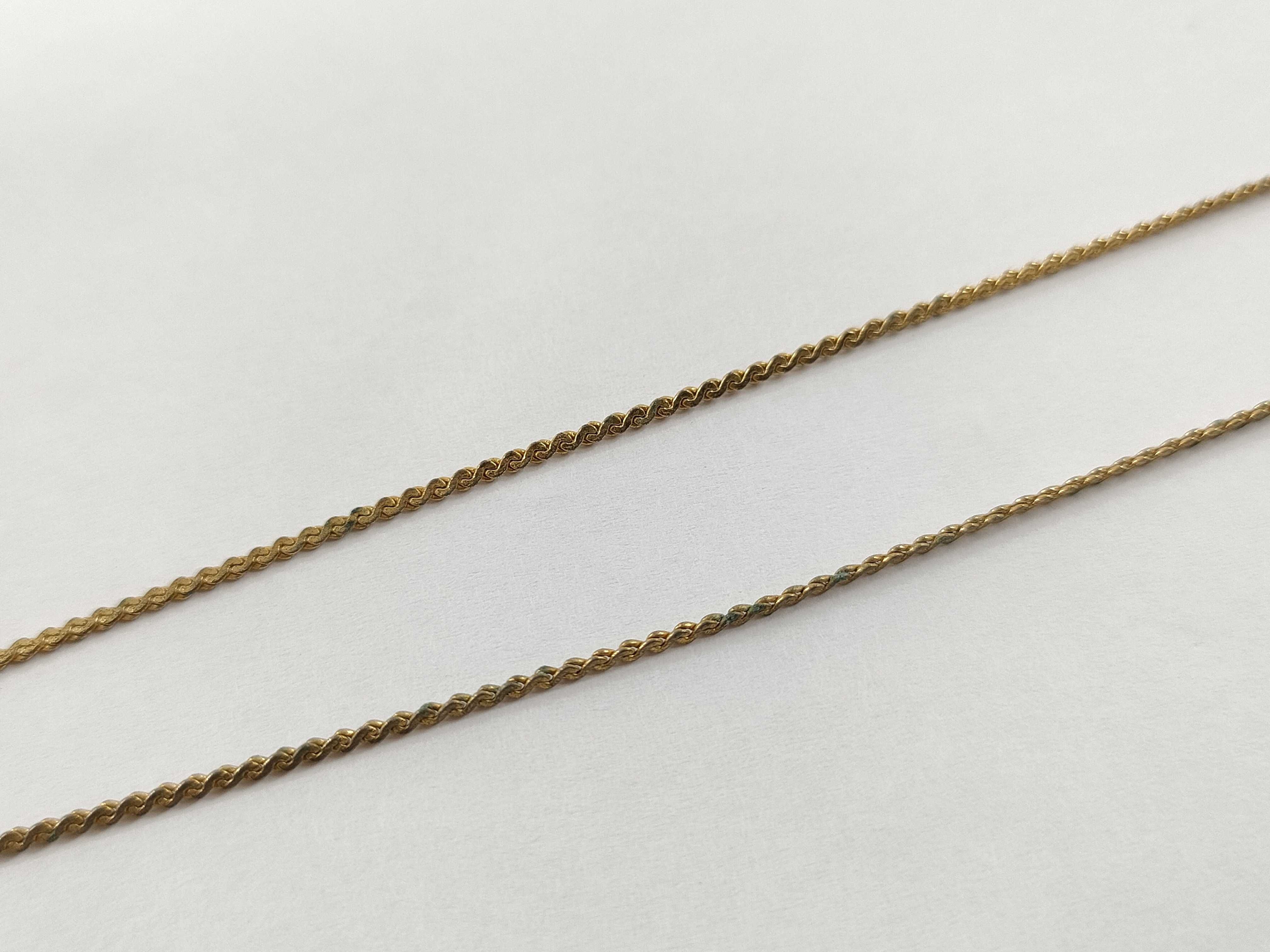 Gold Necklace CD Logo Rhinestone Necklace — view 7