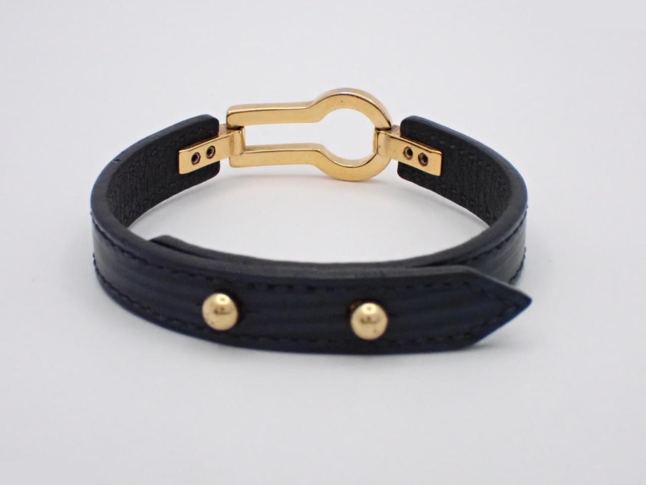 Epi (precious metal) bracelet, navy, wrist circumference approximately 16.5 cm — view 2