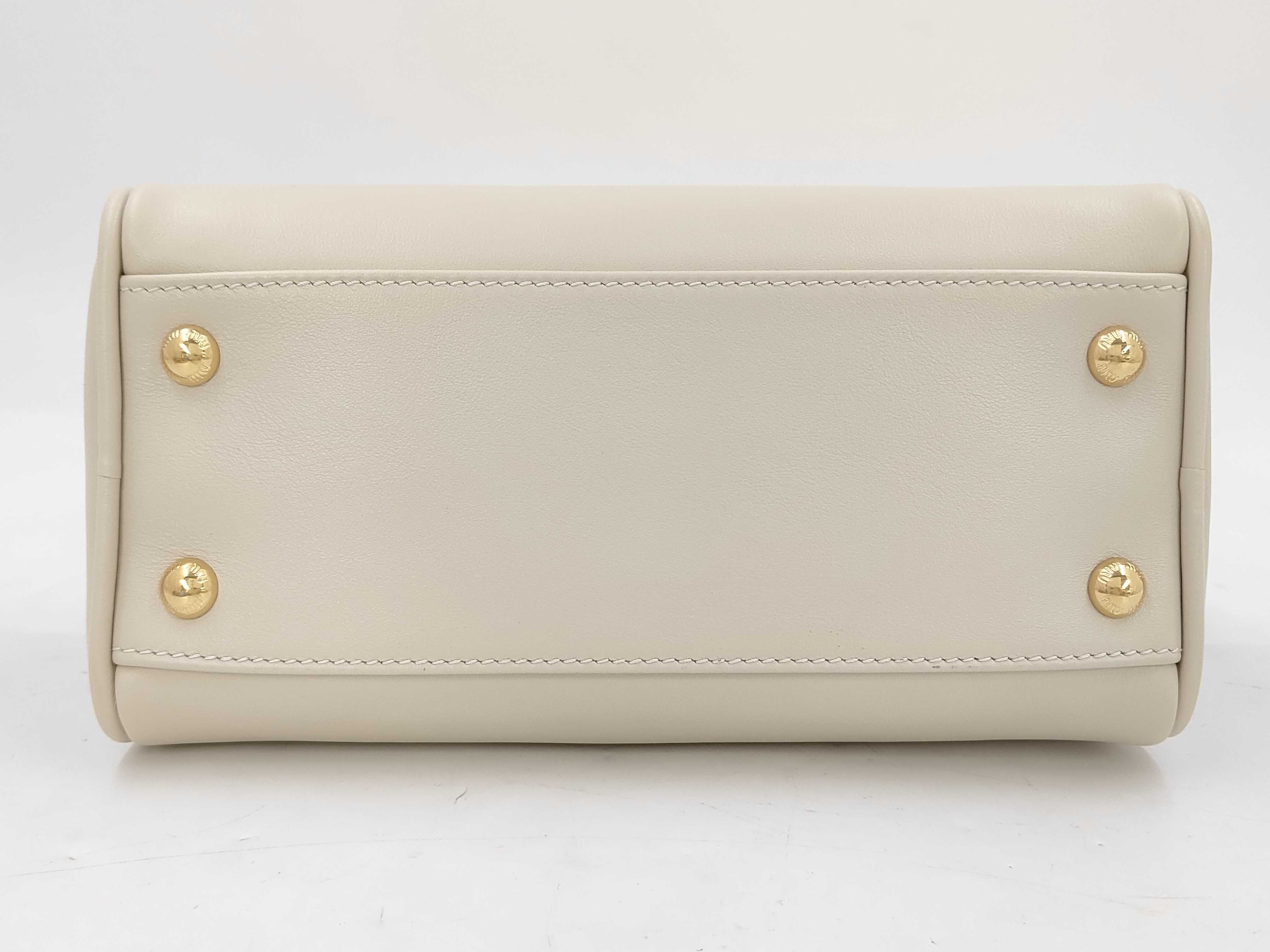Arcadi Leather Bag, White Handbag — view 6