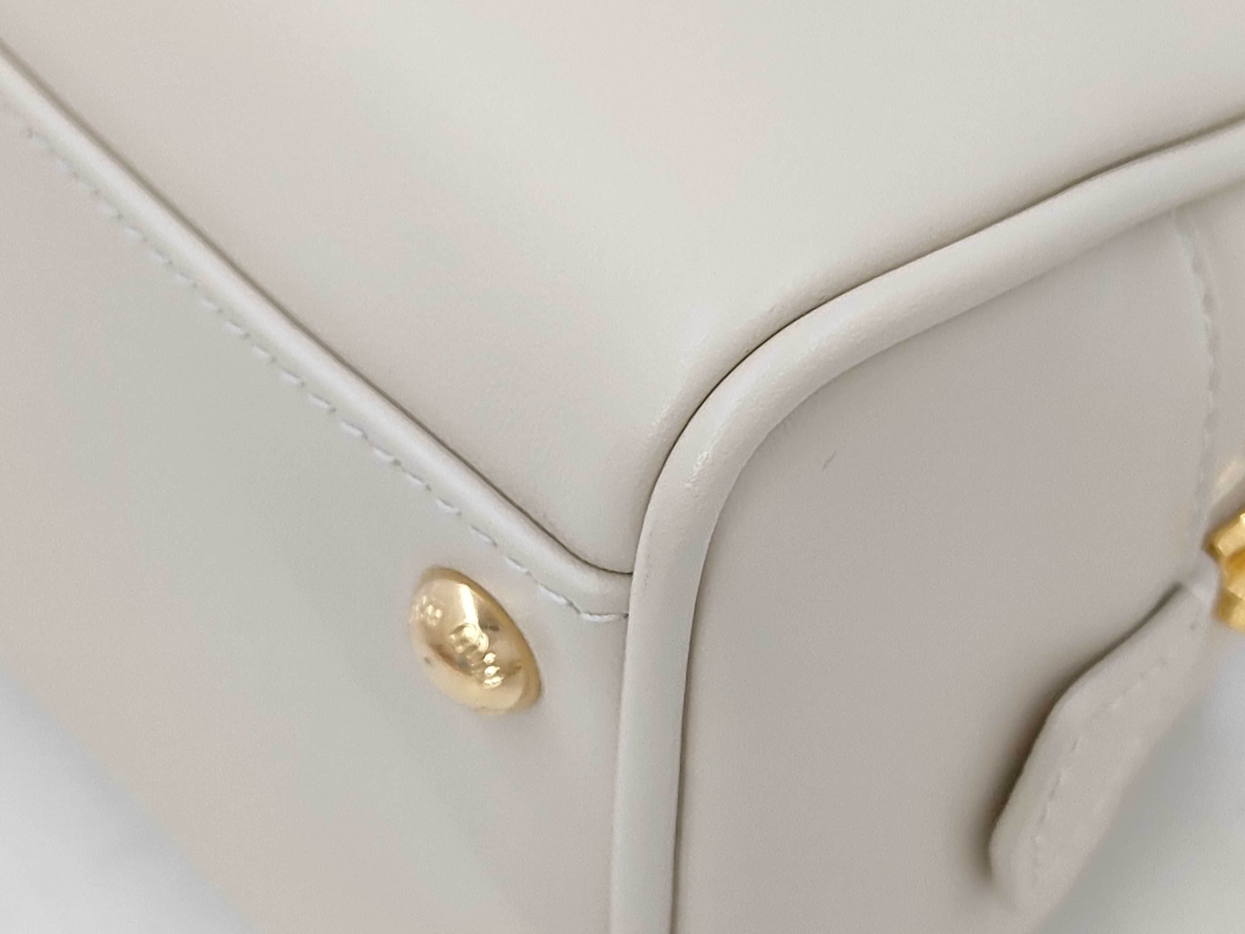 Arcadi Leather Bag, White Handbag — view 7