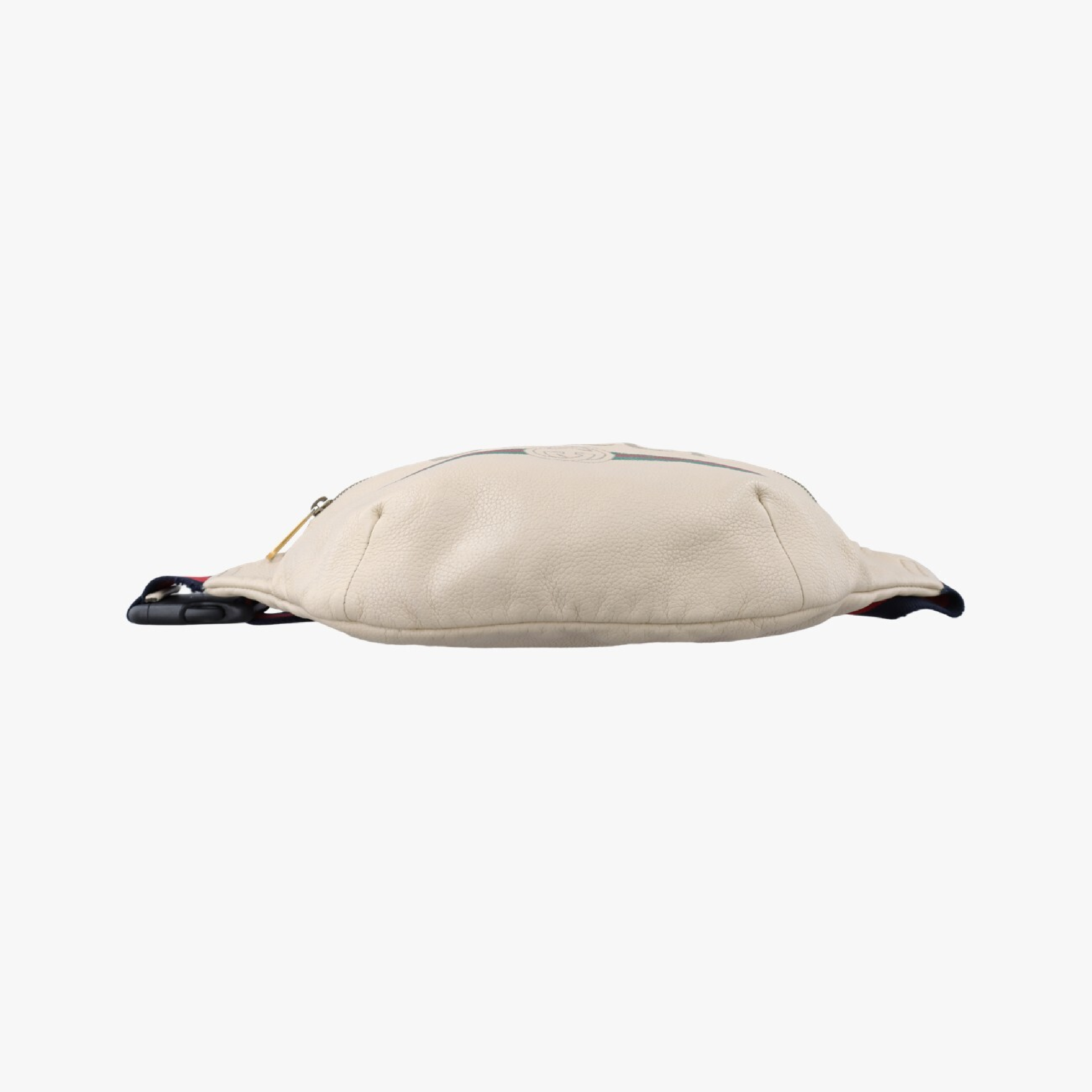 Print White Leather Waist Bag 493869 F024036835 — view 3