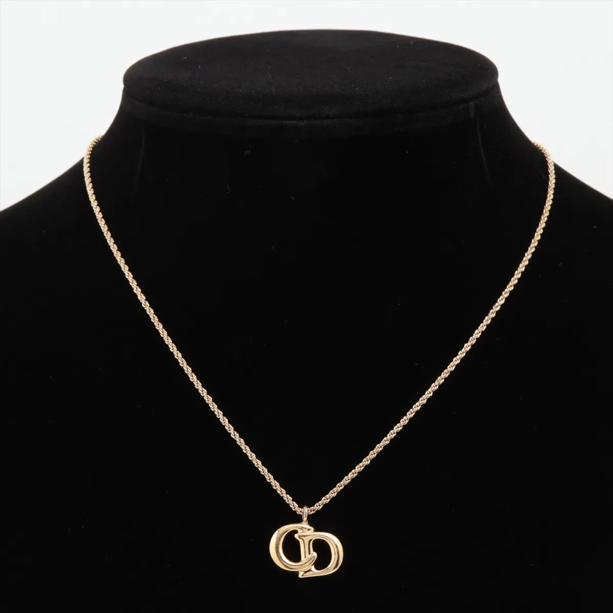 CD Logo Necklace GP Gold — view 5