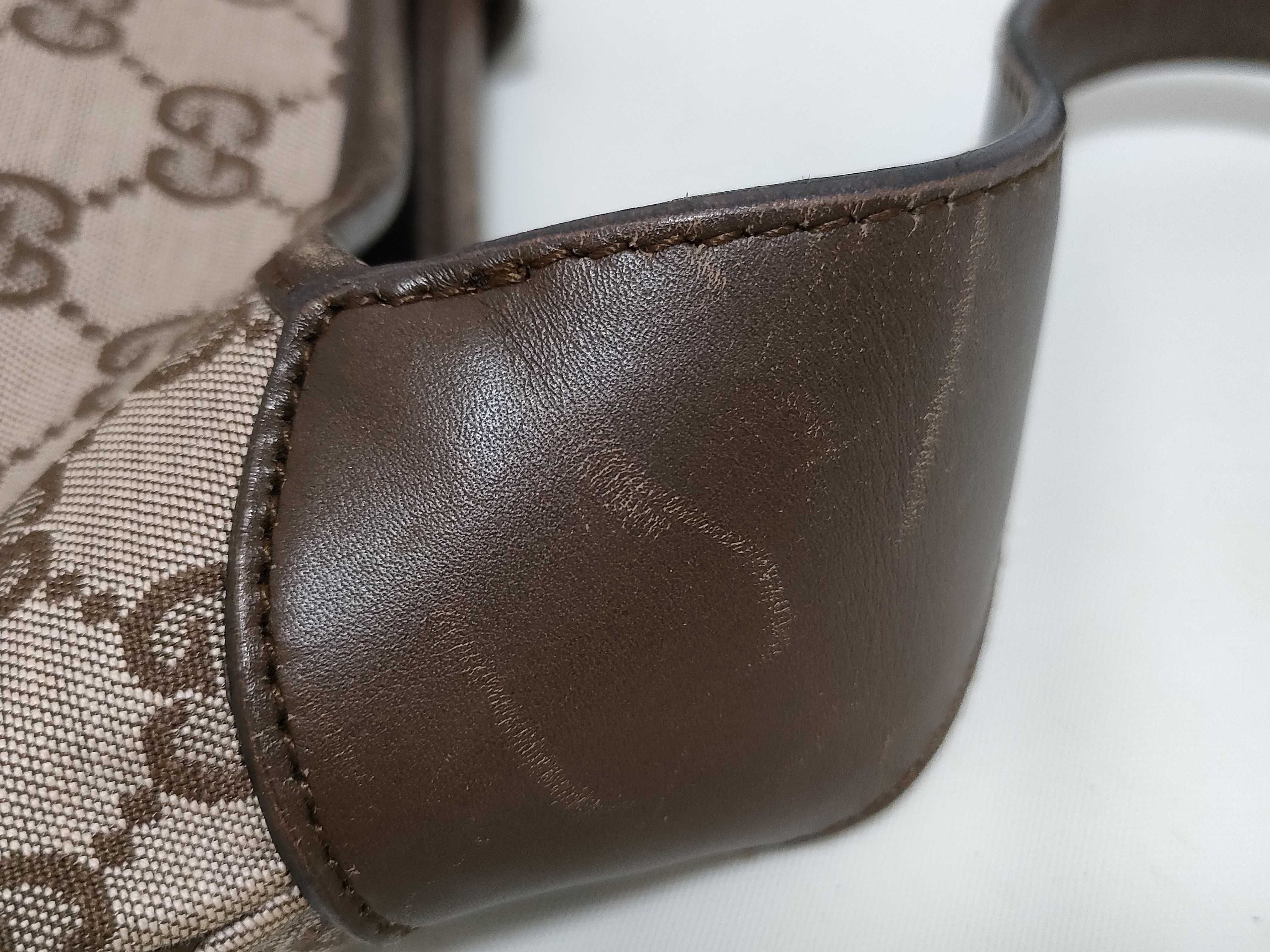 GG Canvas Shoulder Bag, 001.4057, One-Shoulder Bag, Jackie GG Canvas, Brown Shoulder Bag — view 5