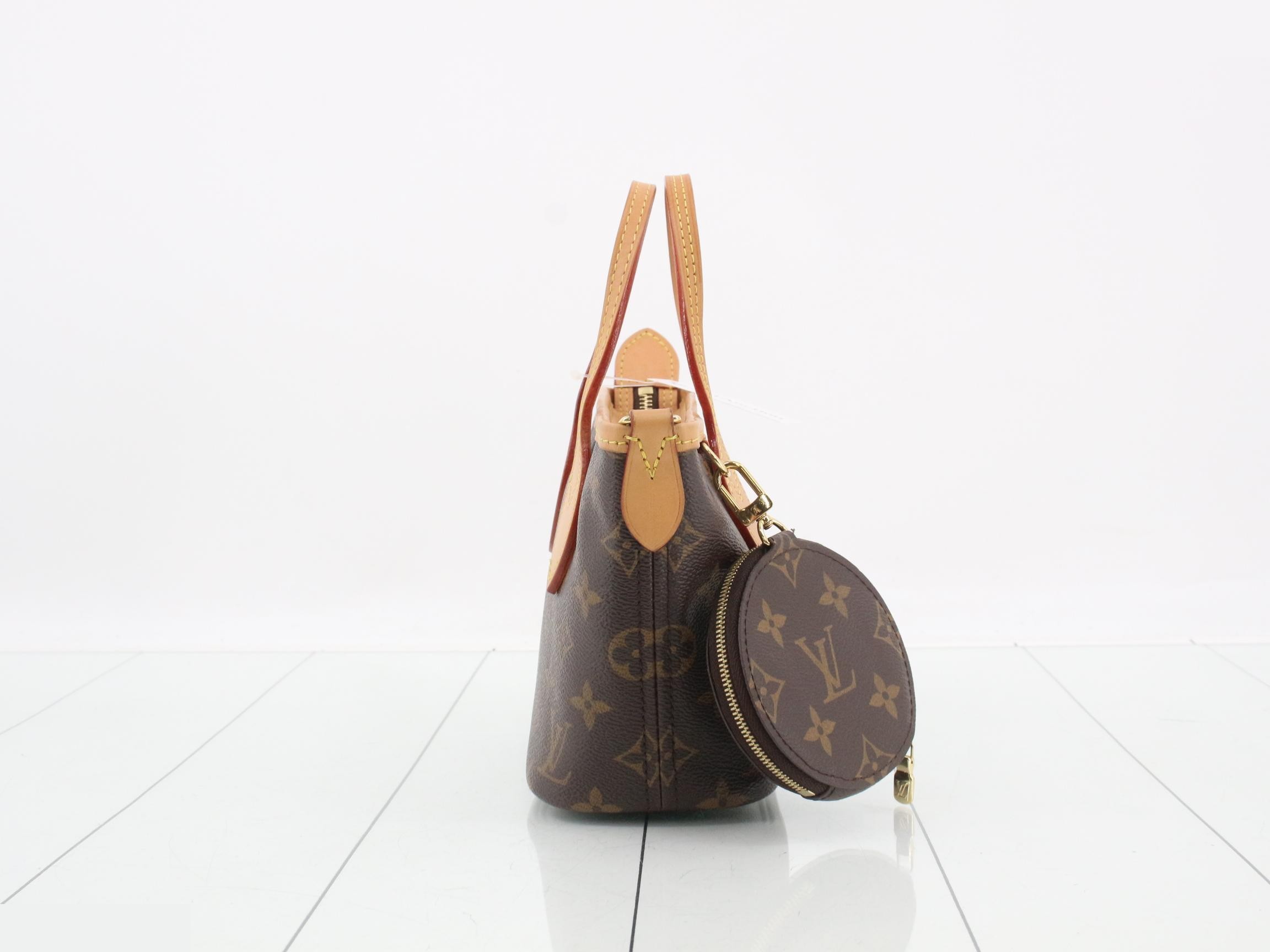 Neverfull BB Rose Peony RFID Strap & Pouch Included — view 4