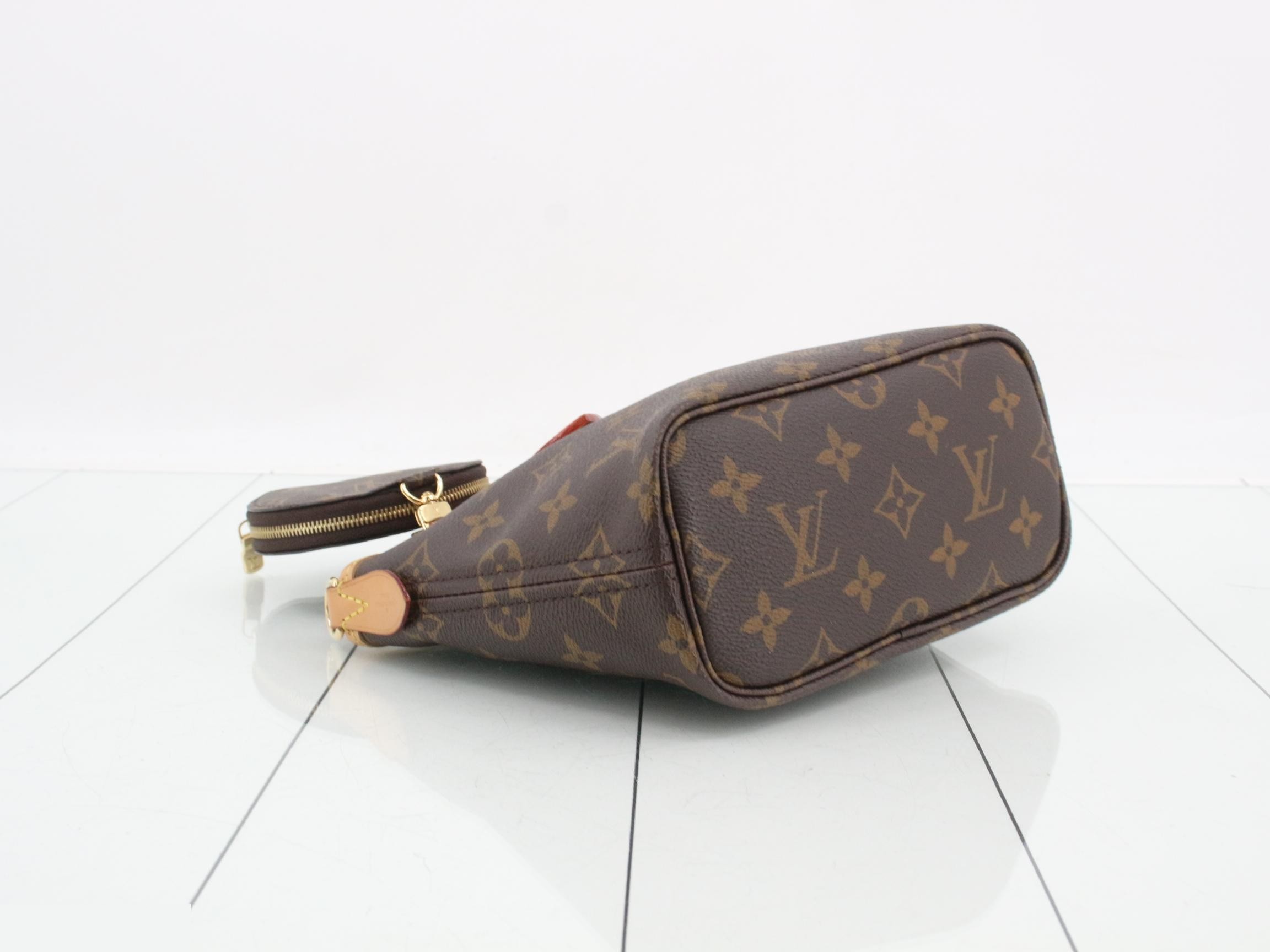 Neverfull BB Rose Peony RFID Strap & Pouch Included — view 5