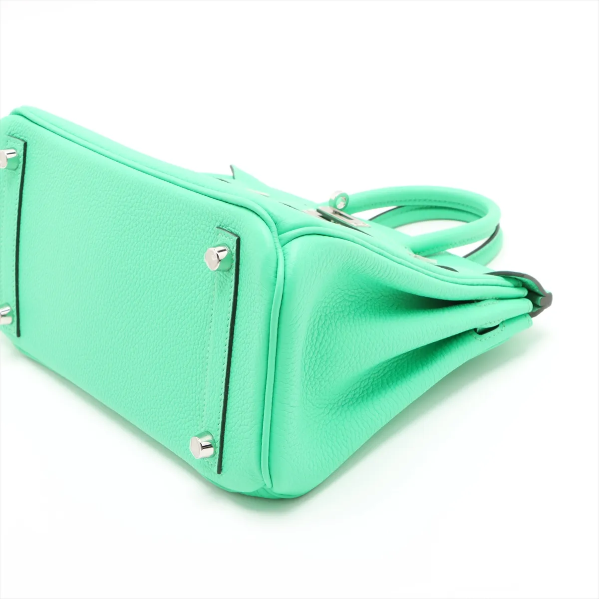 [Individually wrapped] Hermes Birkin 25 LeTourne Togo Vert Comic Silver Hardware B:2023 — view 3